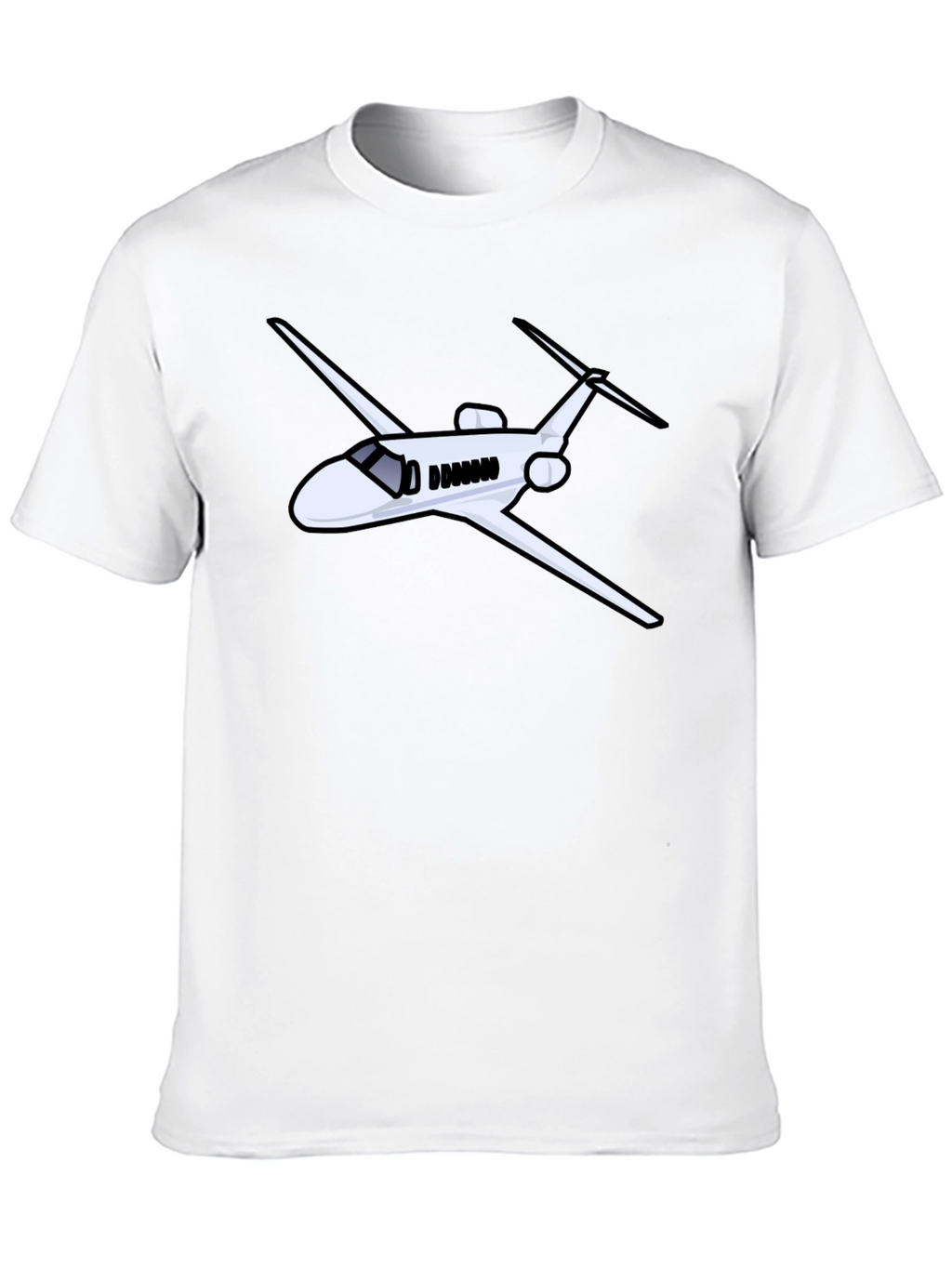 Airplane Graphic Black Tee - Pilot Gift