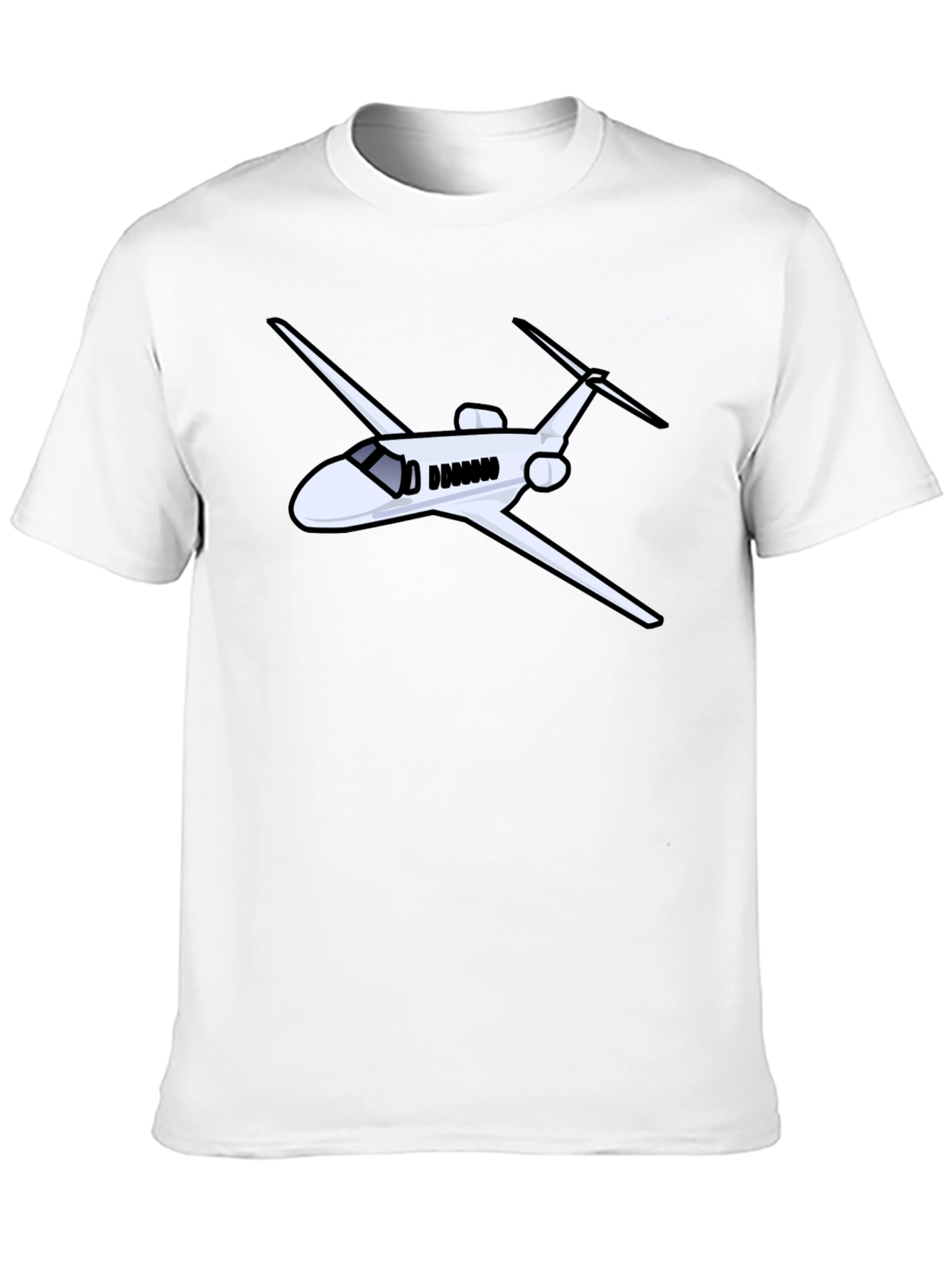 Airplane Graphic Black Tee - Pilot Gift
