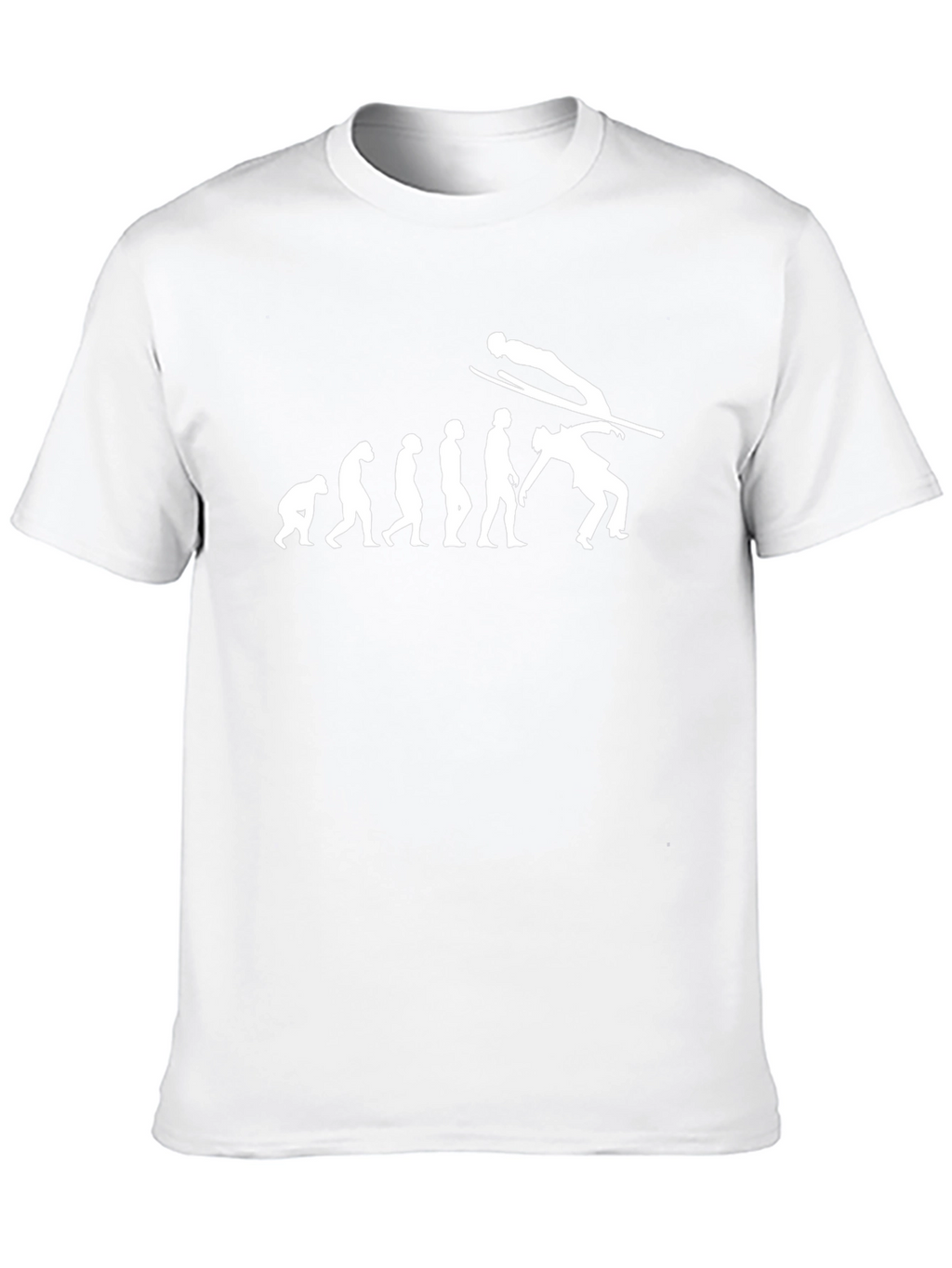 Ski Jumper Evolution Black T-Shirt