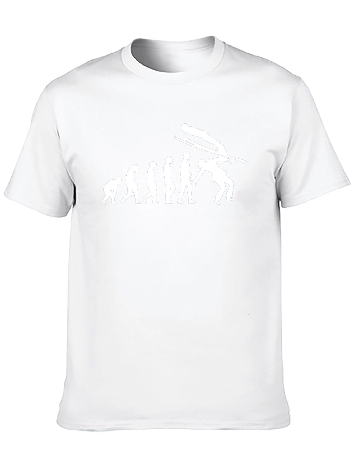 Ski Jumper Evolution Black T-Shirt