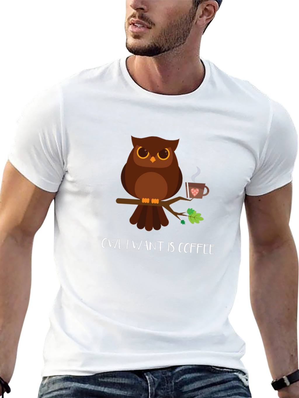 Owl I Want Is Coffee T-Shirt