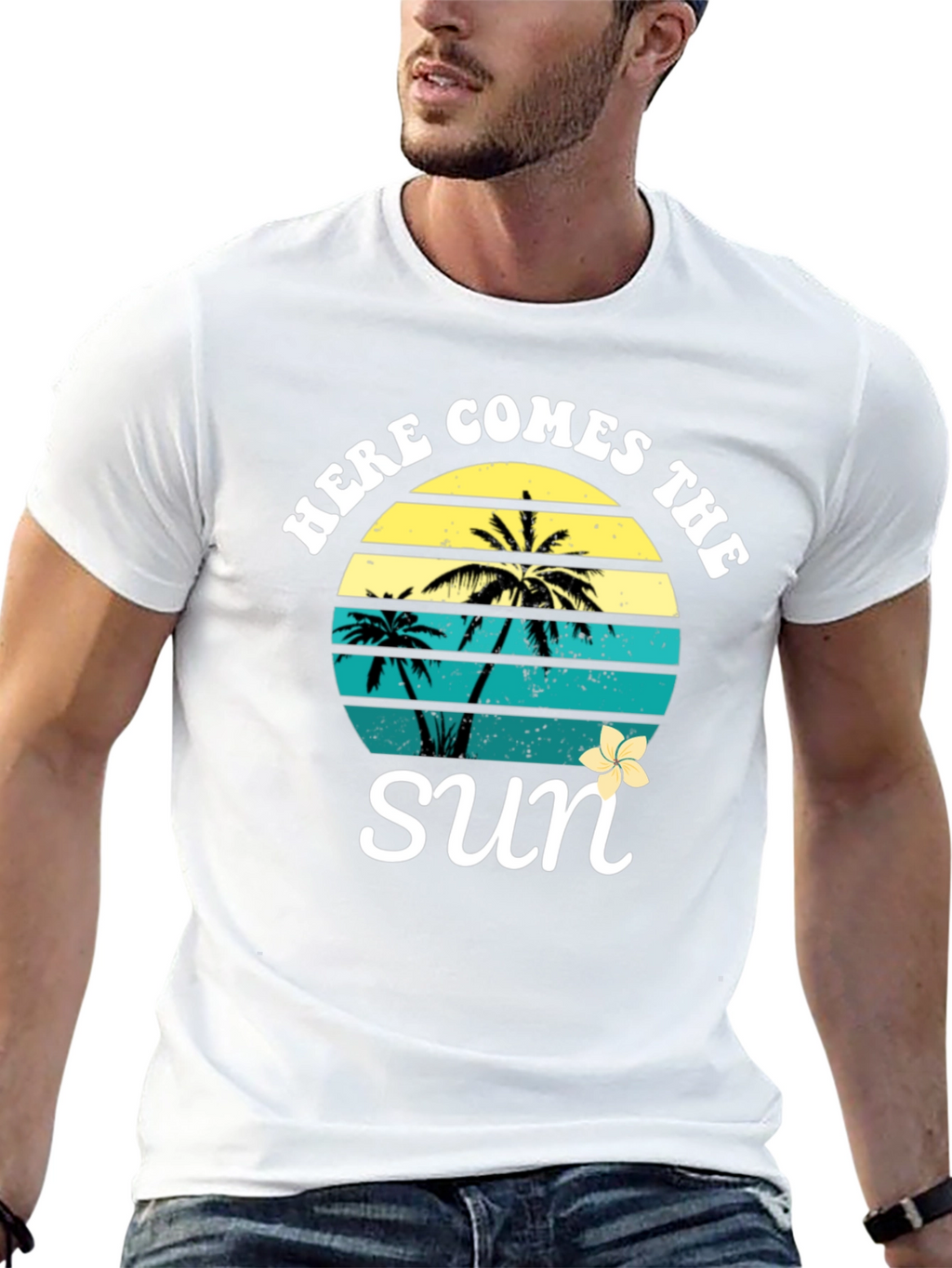 Here Comes The Sun Palm Tree T-Shirt