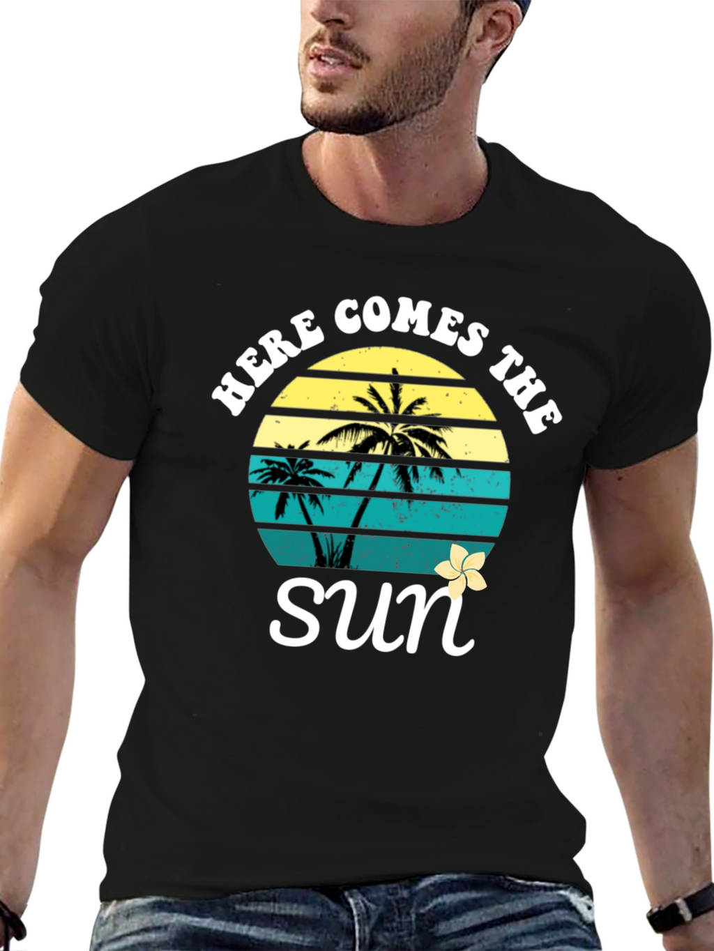 Here Comes The Sun Palm Tree T-Shirt