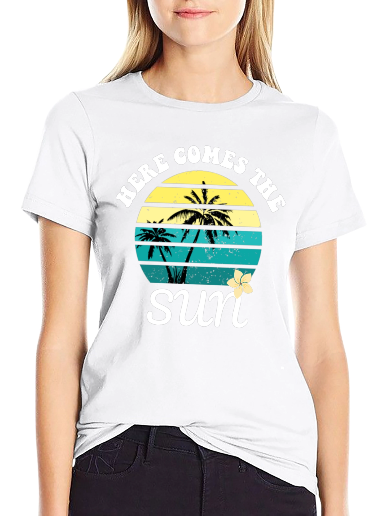 Here Comes The Sun Palm Tree T-Shirt