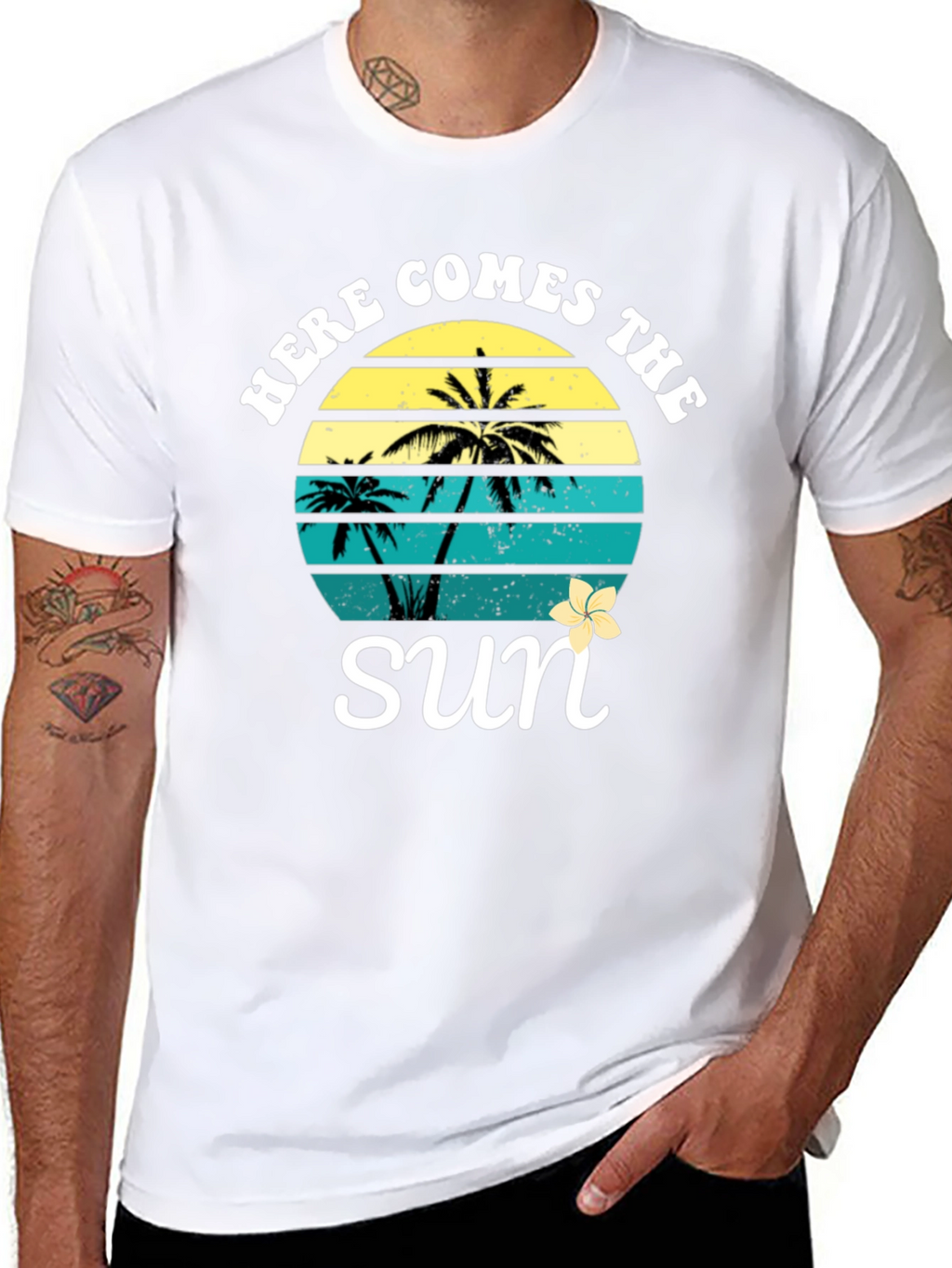 Here Comes The Sun Palm Tree T-Shirt