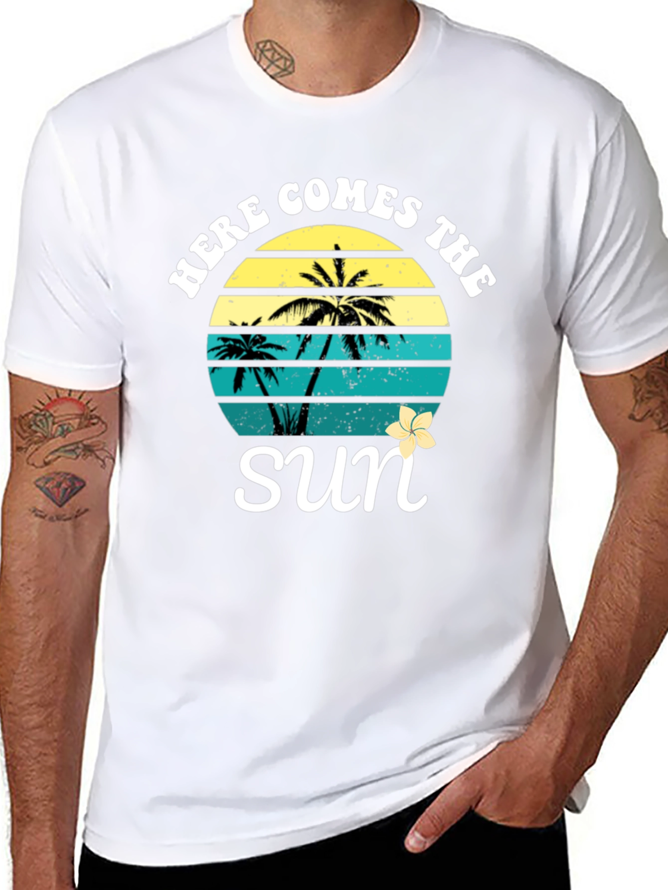 Here Comes The Sun Palm Tree T-Shirt