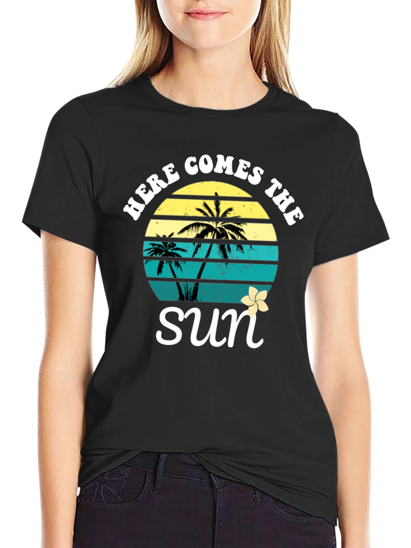 Here Comes The Sun Palm Tree T-Shirt