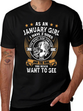 January Girl T-Shirt - 3 Sides