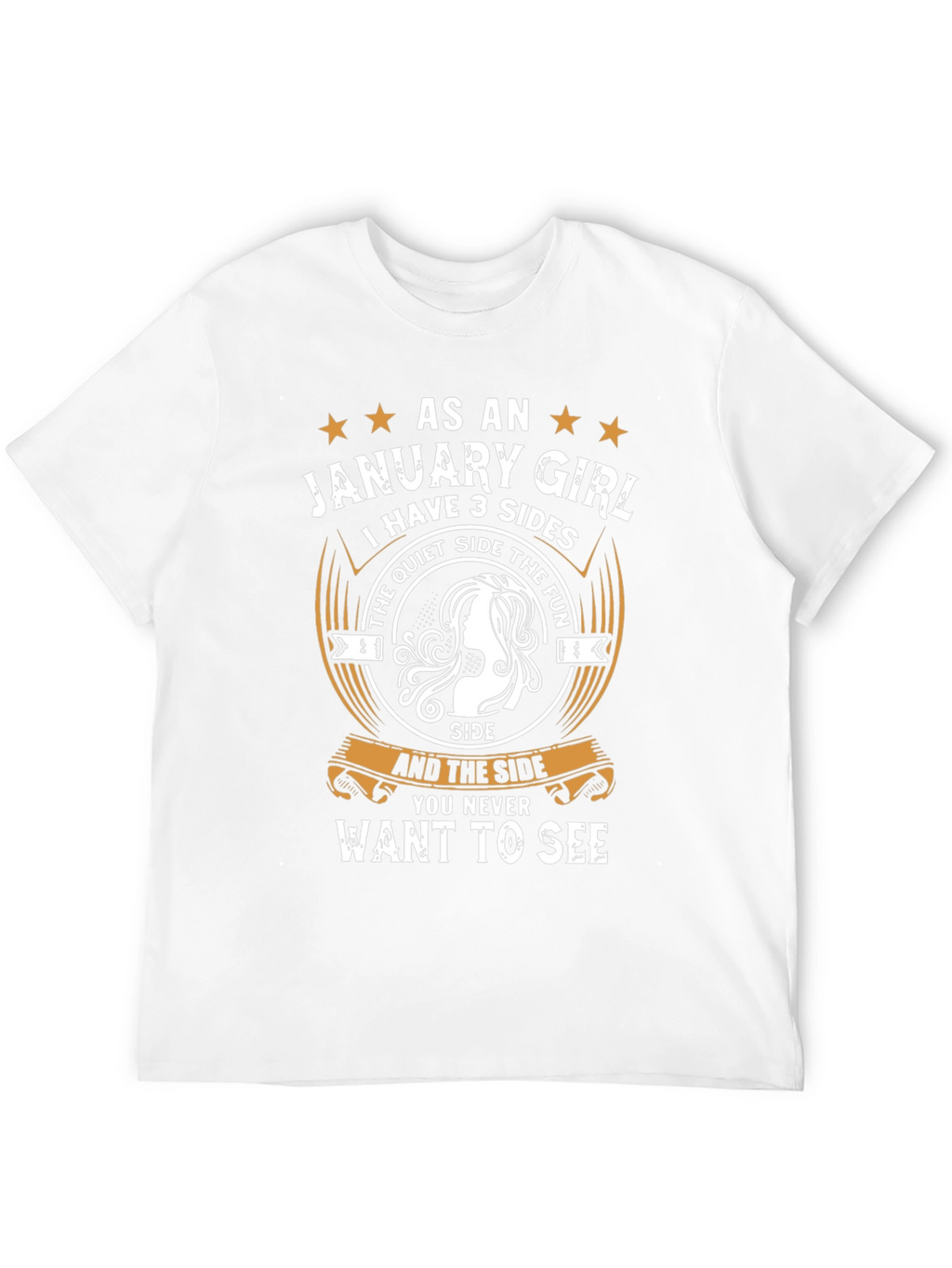 January Girl T-Shirt - 3 Sides