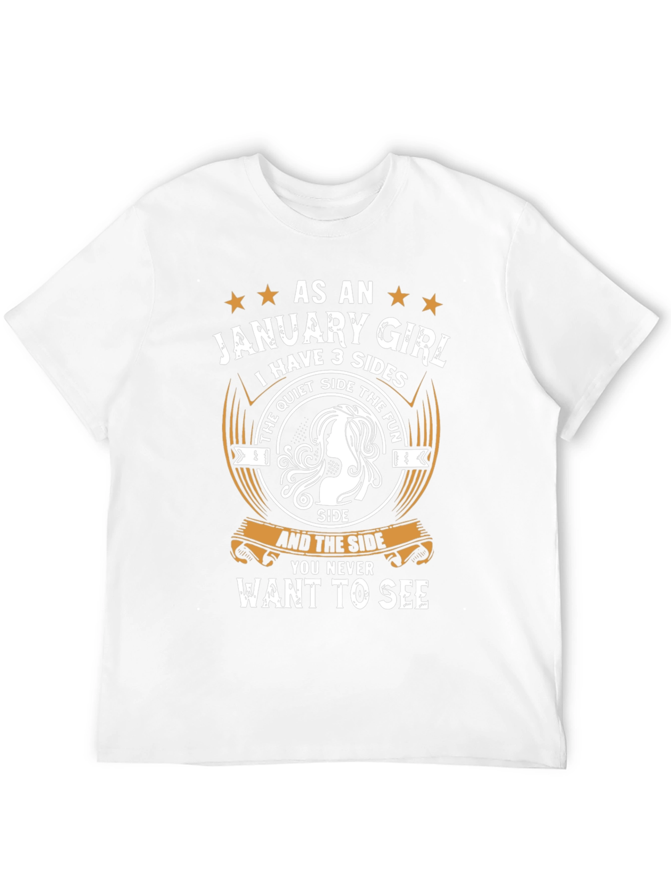 January Girl T-Shirt - 3 Sides