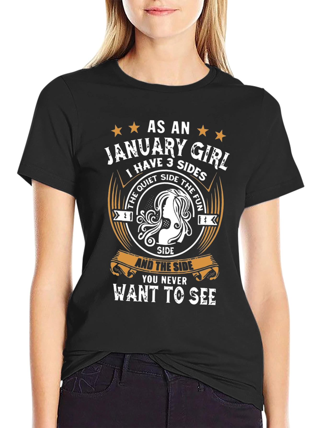 January Girl T-Shirt - 3 Sides