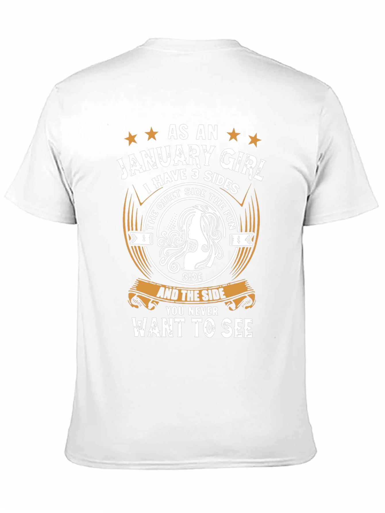 January Girl T-Shirt - 3 Sides