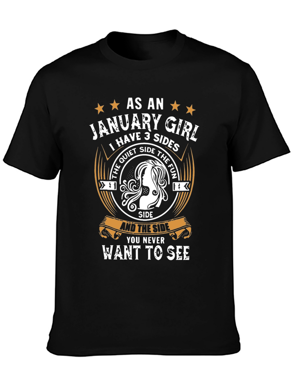January Girl T-Shirt - 3 Sides