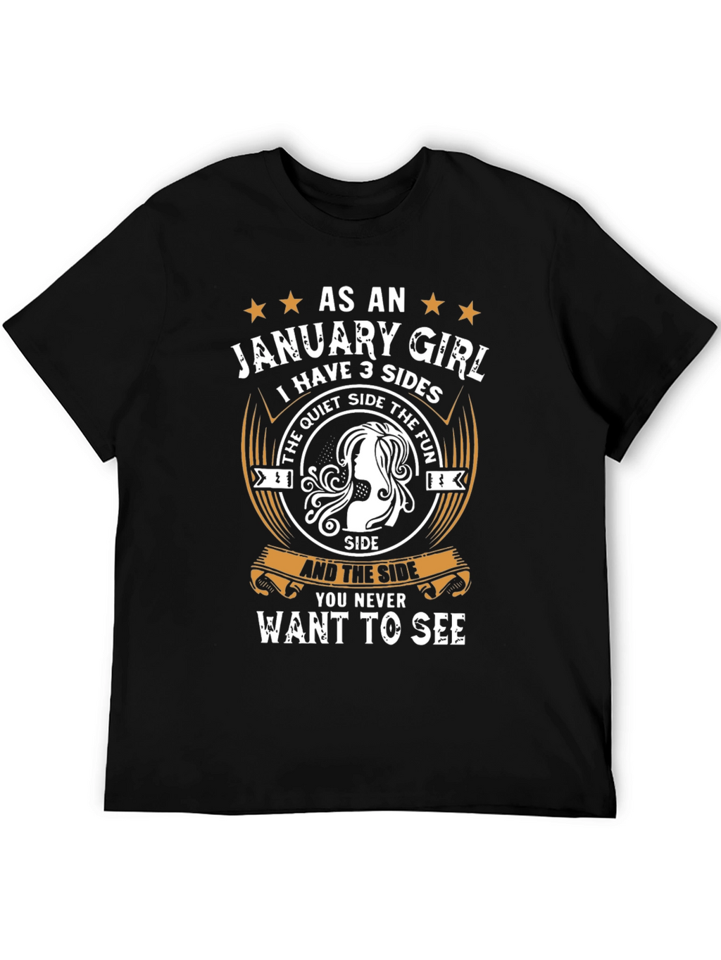 January Girl T-Shirt - 3 Sides
