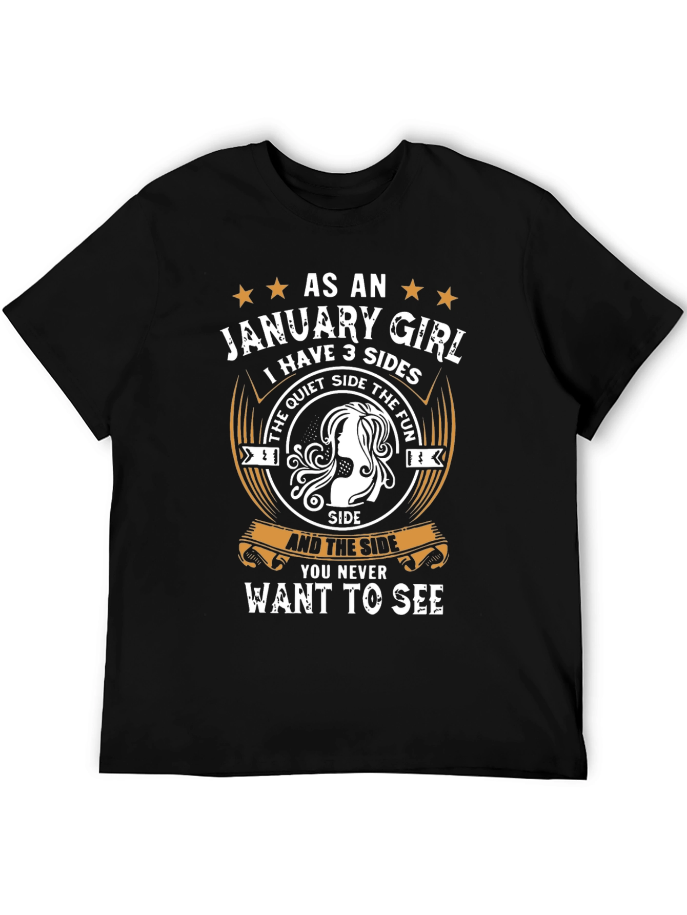 January Girl T-Shirt - 3 Sides
