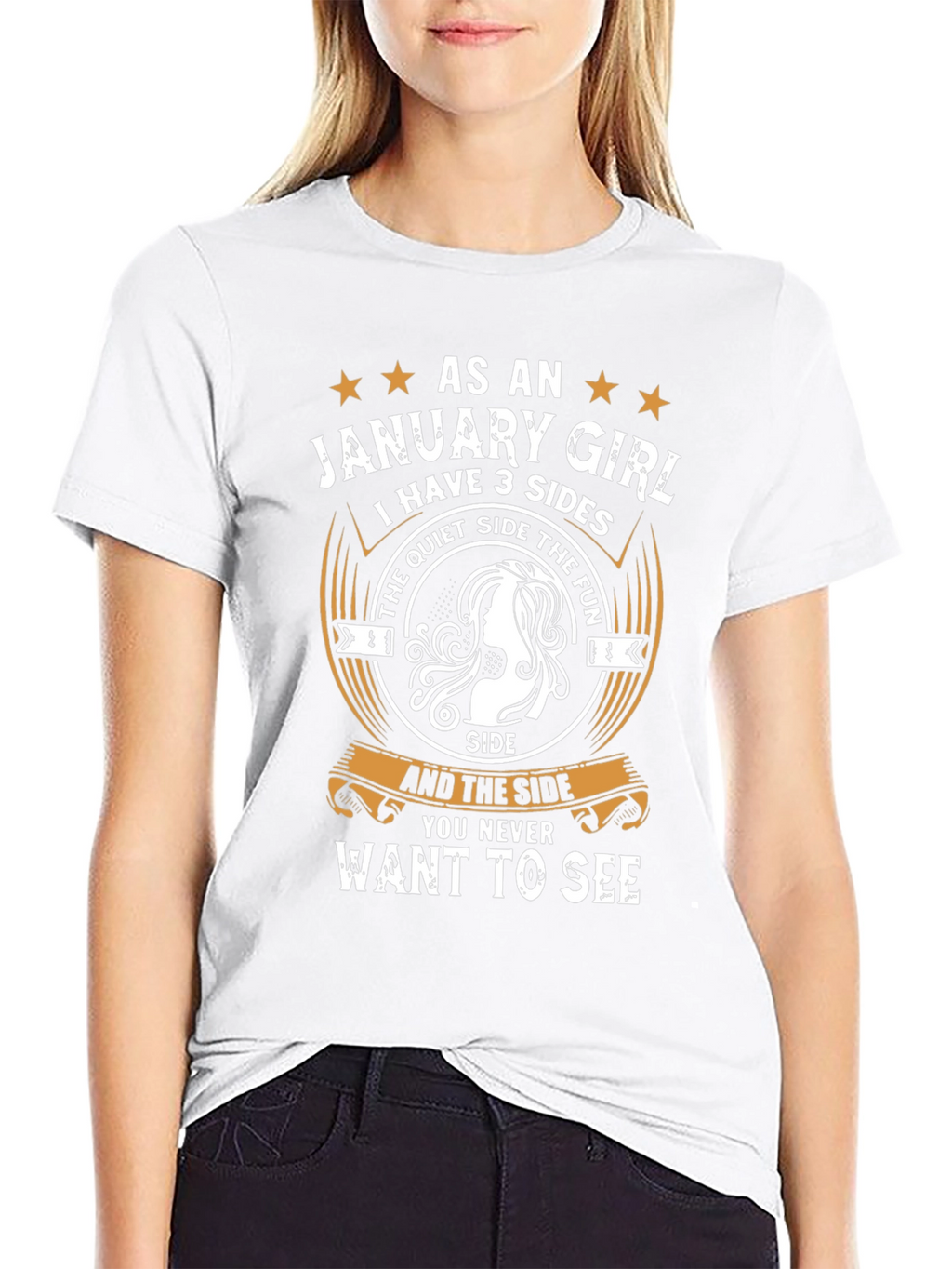 January Girl T-Shirt - 3 Sides