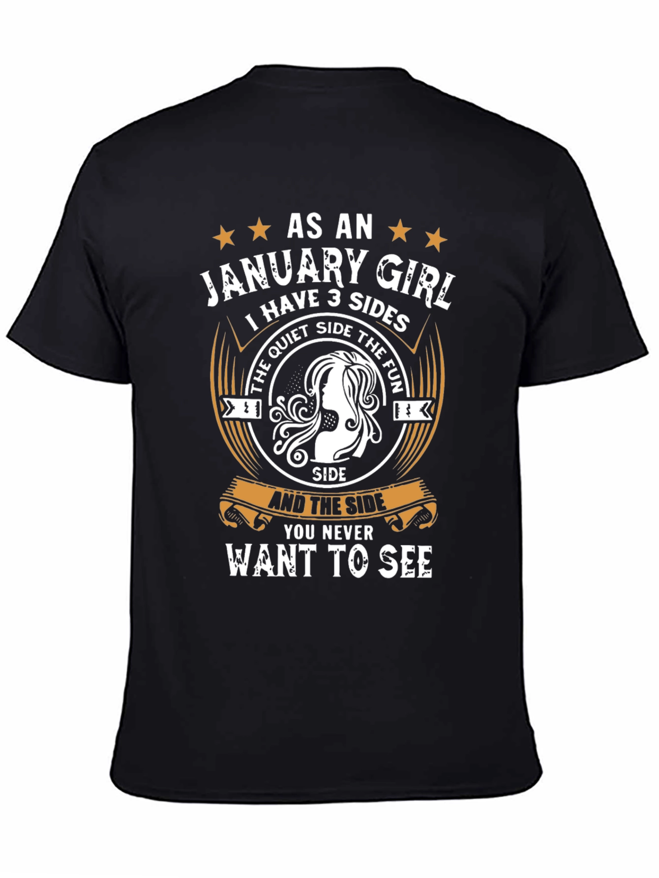 January Girl T-Shirt - 3 Sides