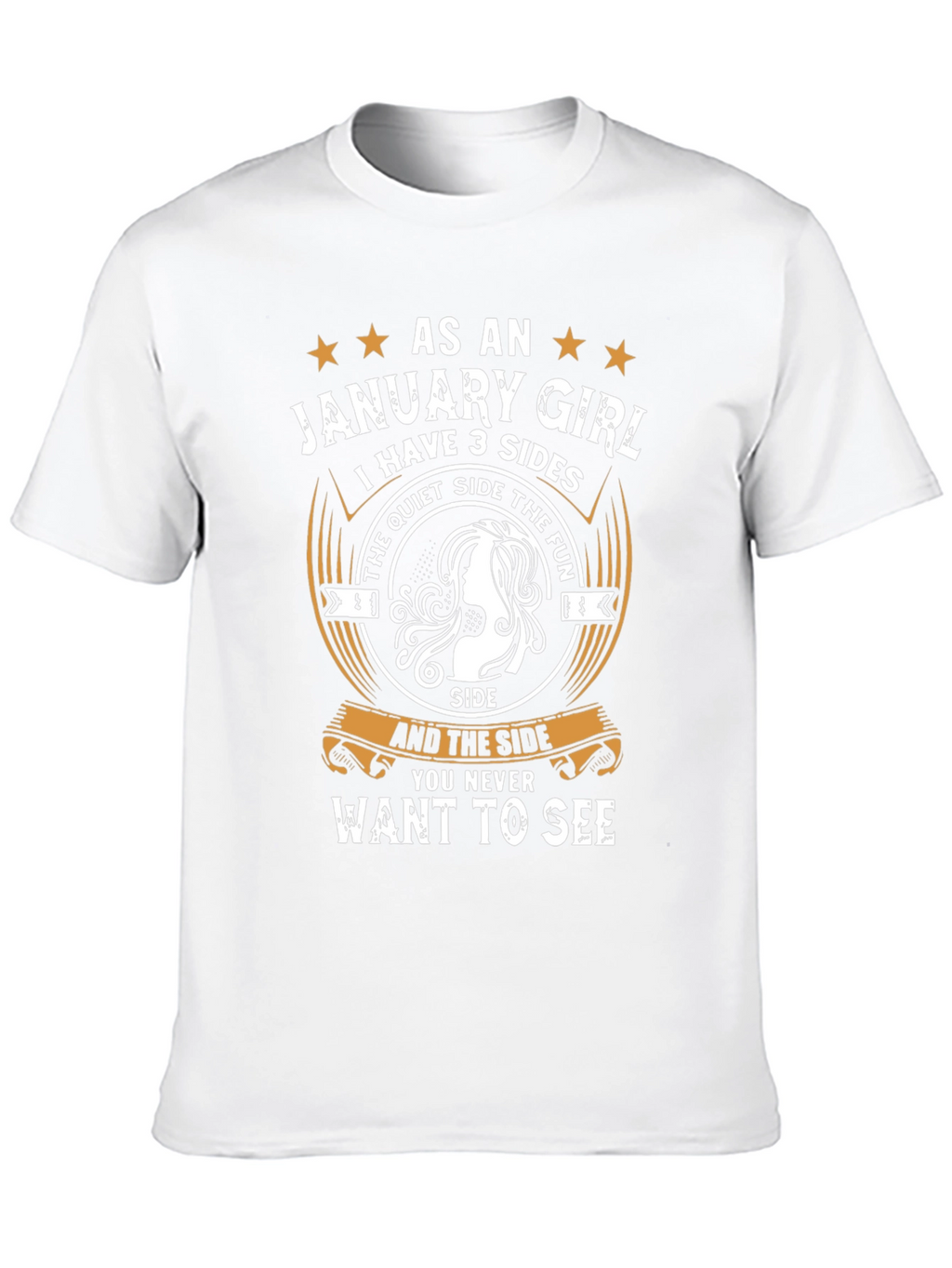 January Girl T-Shirt - 3 Sides