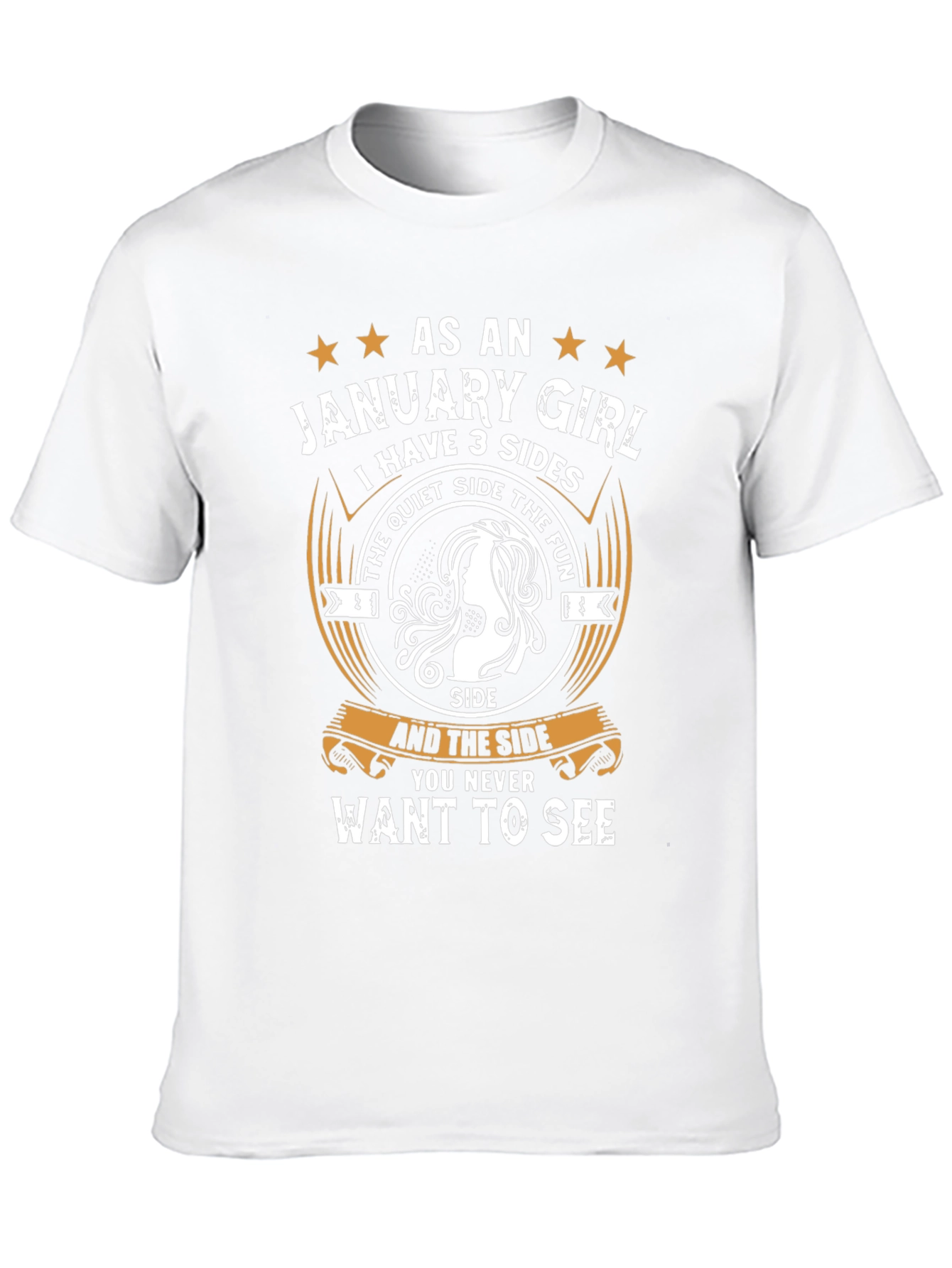 January Girl T-Shirt - 3 Sides