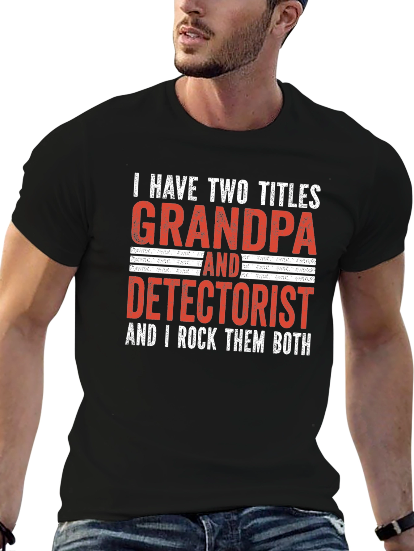 Grandpa Detectorist T-Shirt - I Rock Them Both!
