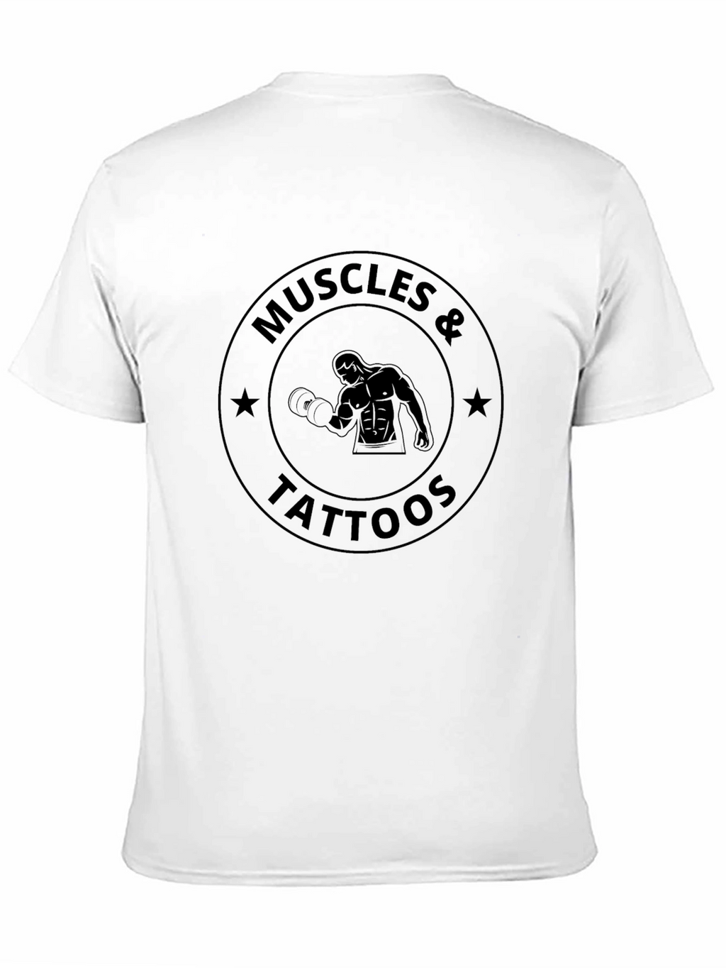Muscles & Tattoos Graphic T-Shirt - Black