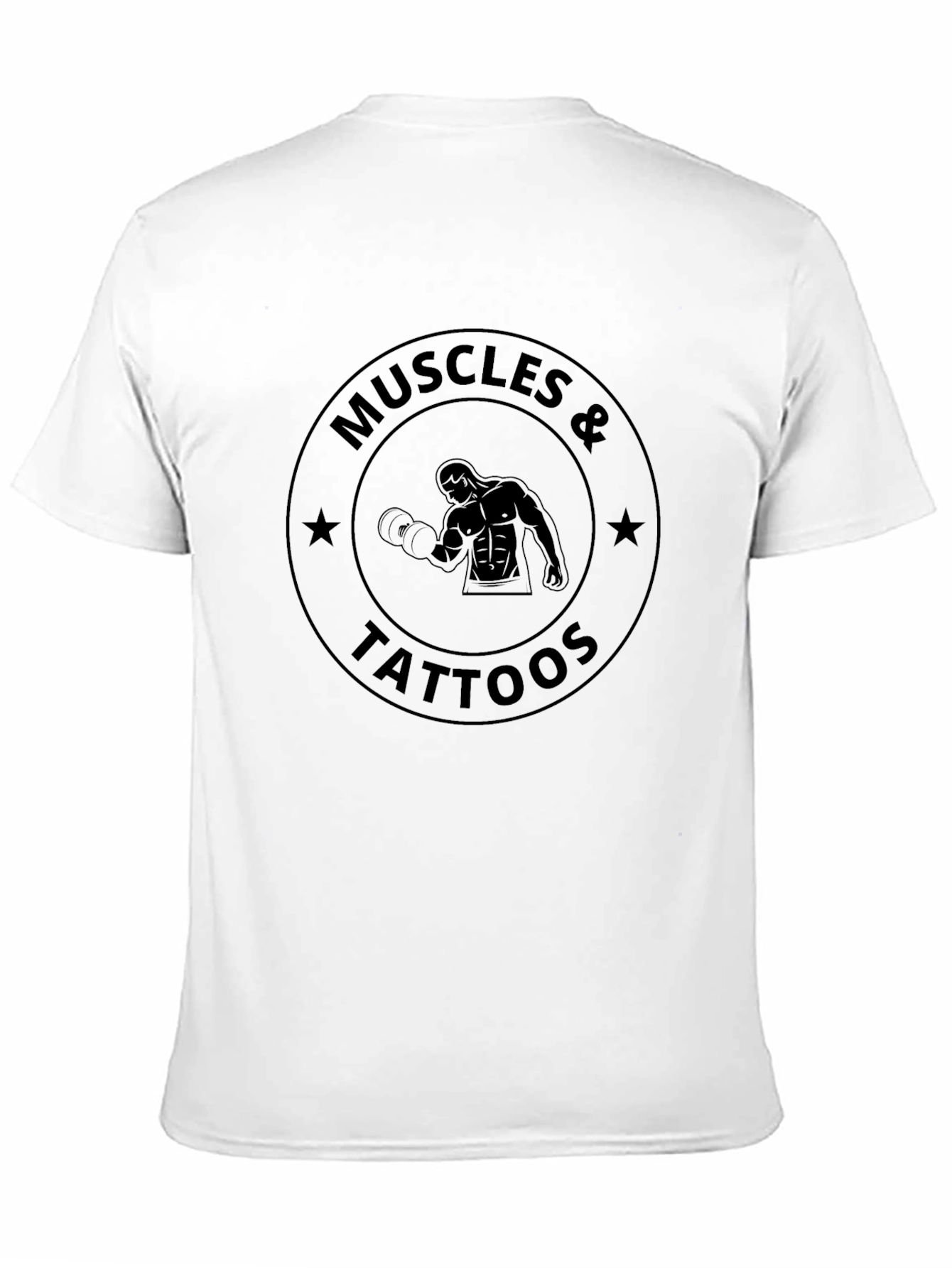 Muscles & Tattoos Graphic T-Shirt - Black