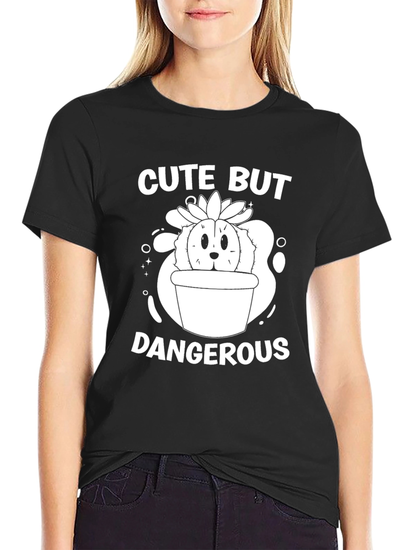 Cute But Dangerous Cactus Graphic Tee
