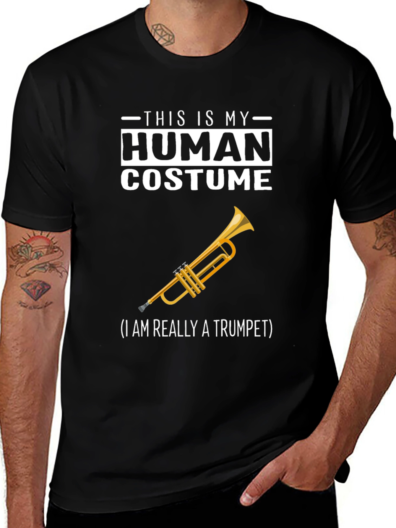 Human Costume Trumpet Player T-Shirt