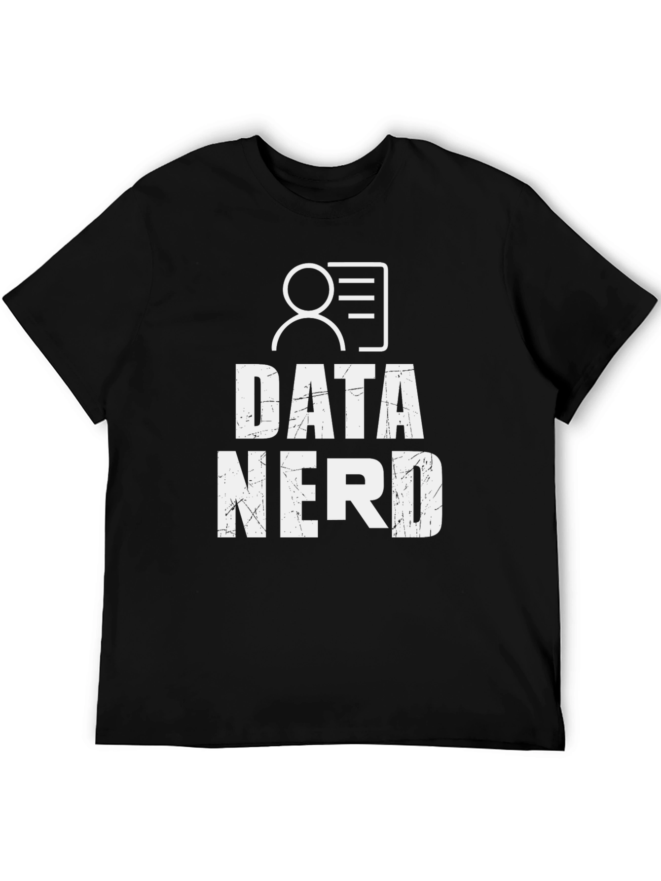 Data Nerd Graphic Tee - Black Cotton T-Shirt