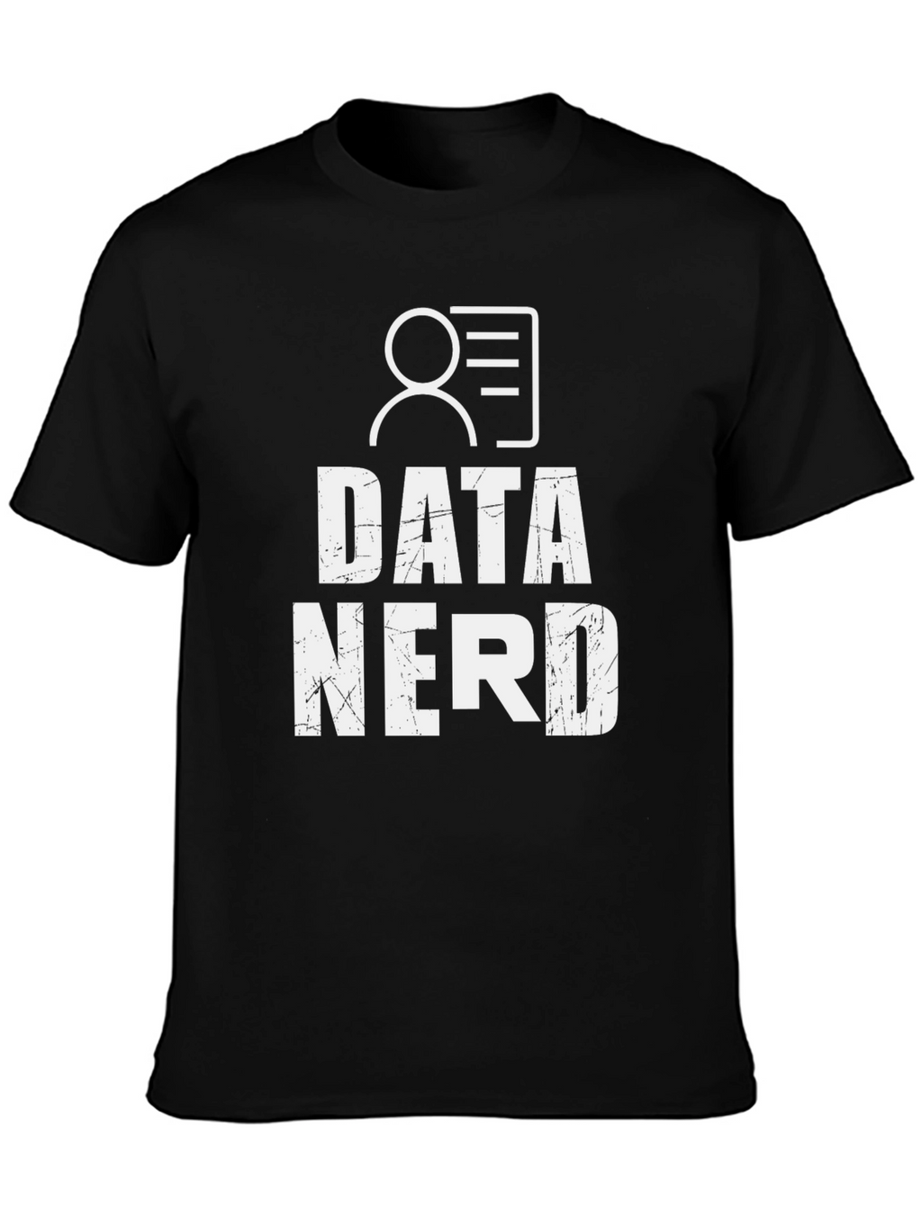 Data Nerd Graphic Tee - Black Cotton T-Shirt