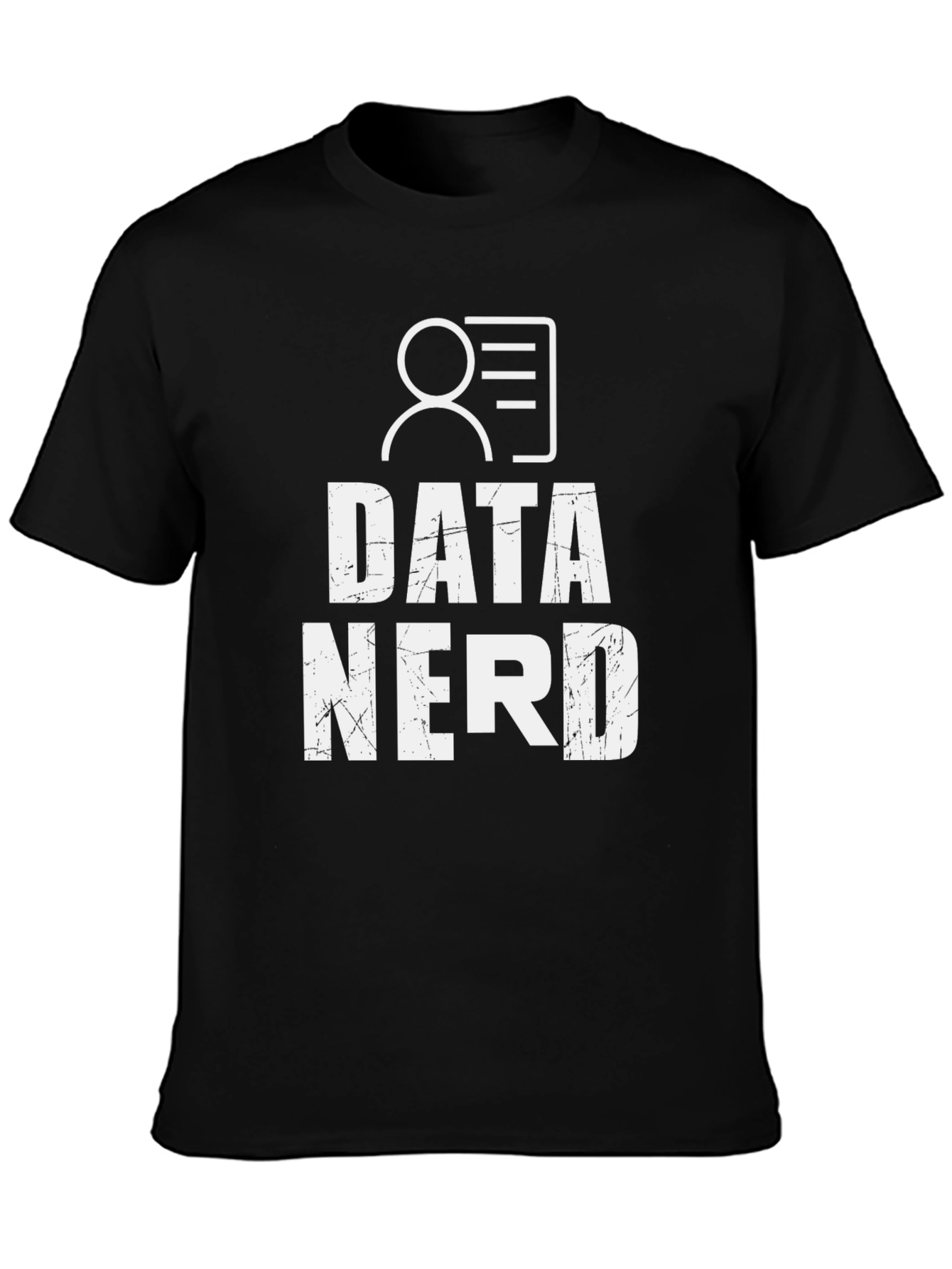 Data Nerd Graphic Tee - Black Cotton T-Shirt