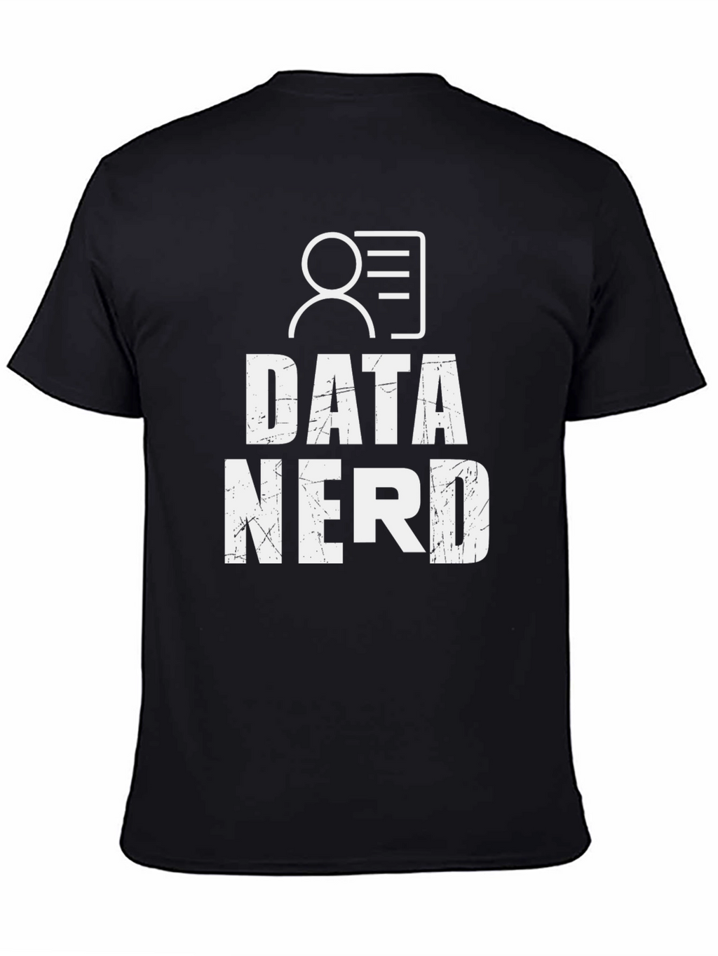 Data Nerd Graphic Tee - Black Cotton T-Shirt