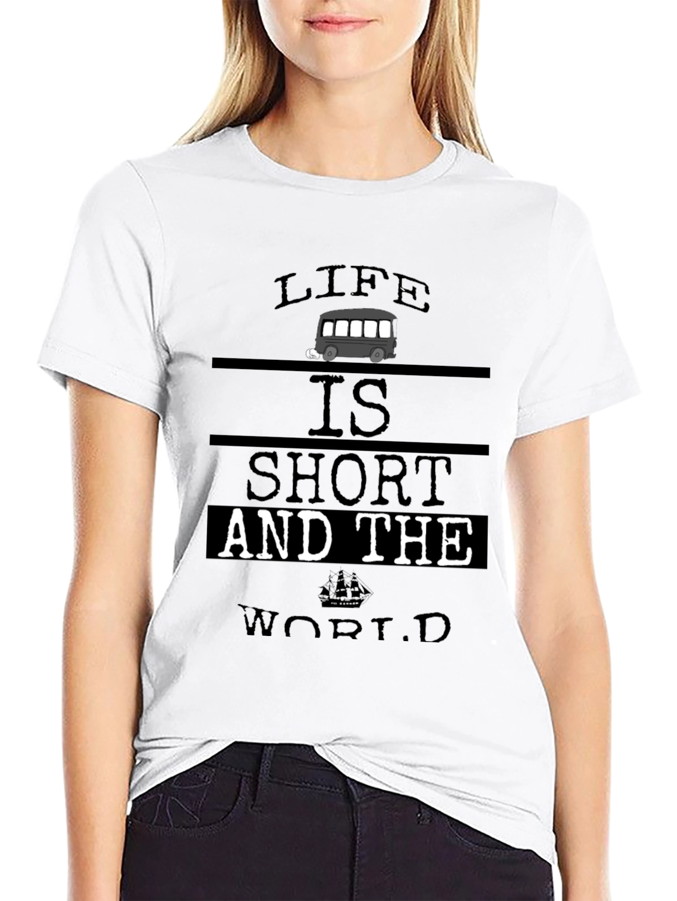 Life Is Short T-Shirt - Travel & Adventure
