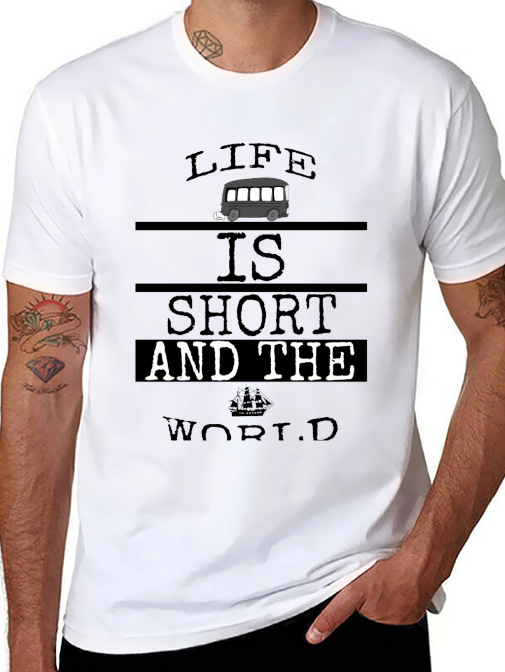Life Is Short T-Shirt - Travel & Adventure