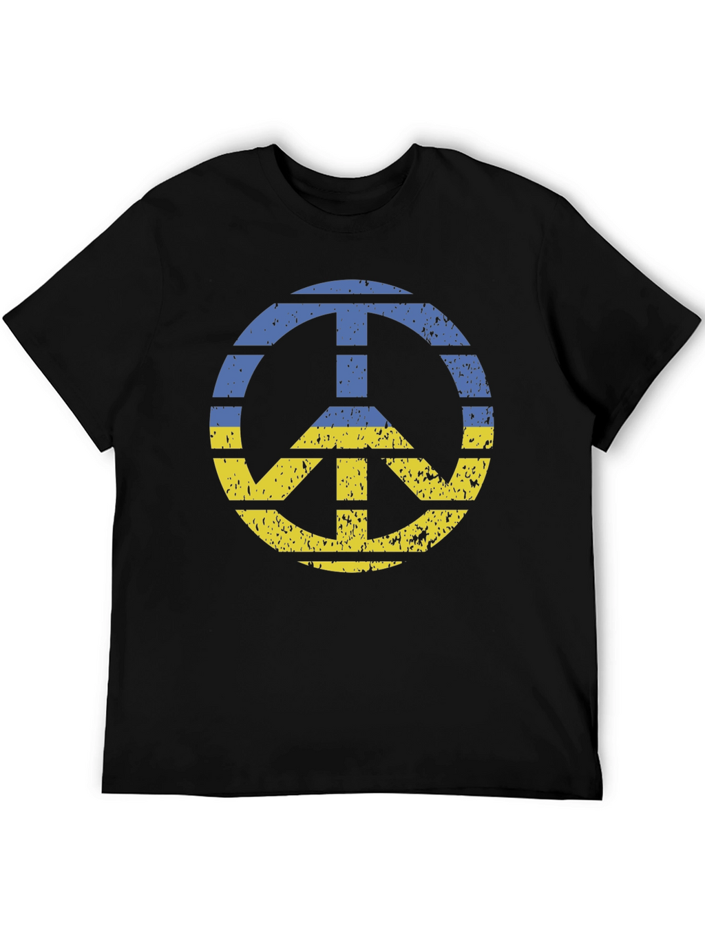 Ukraine Peace Sign Graphic T-Shirt