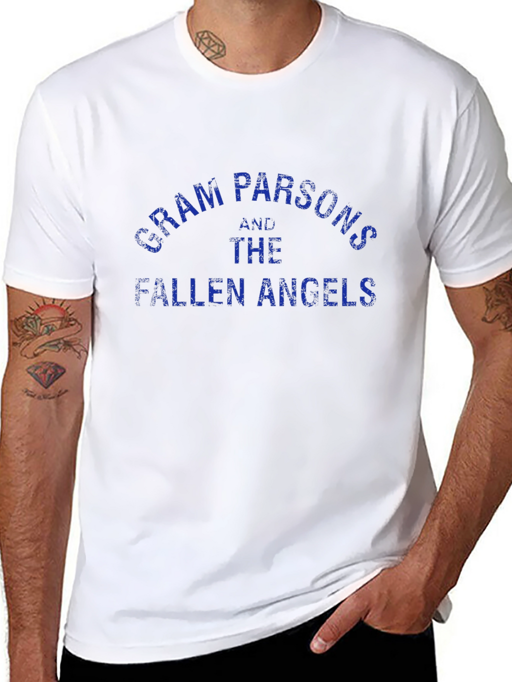Gram Parsons & The Fallen Angels Black T-Shirt