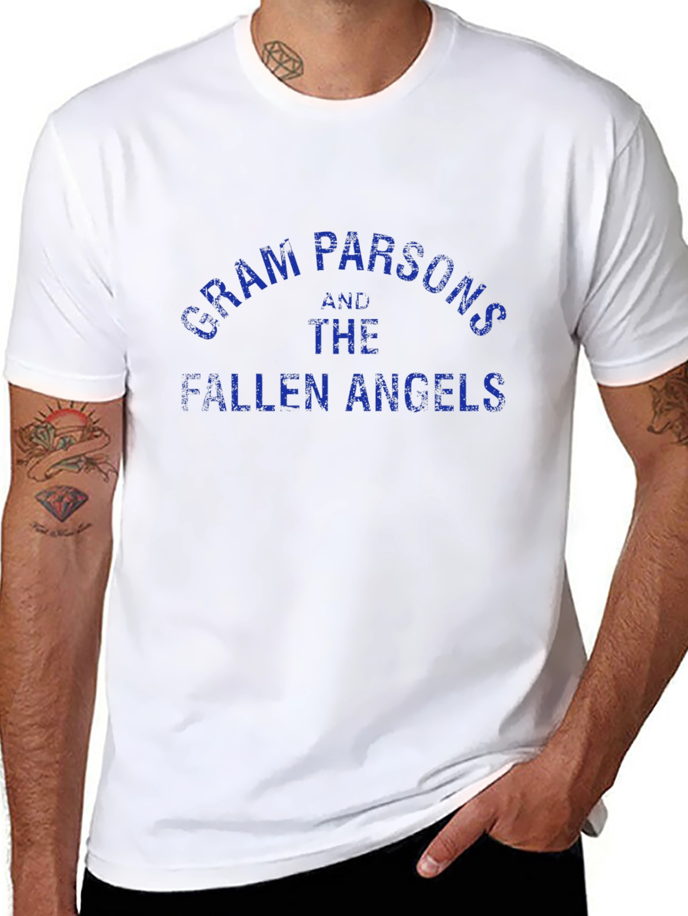 Gram Parsons & The Fallen Angels Black T-Shirt