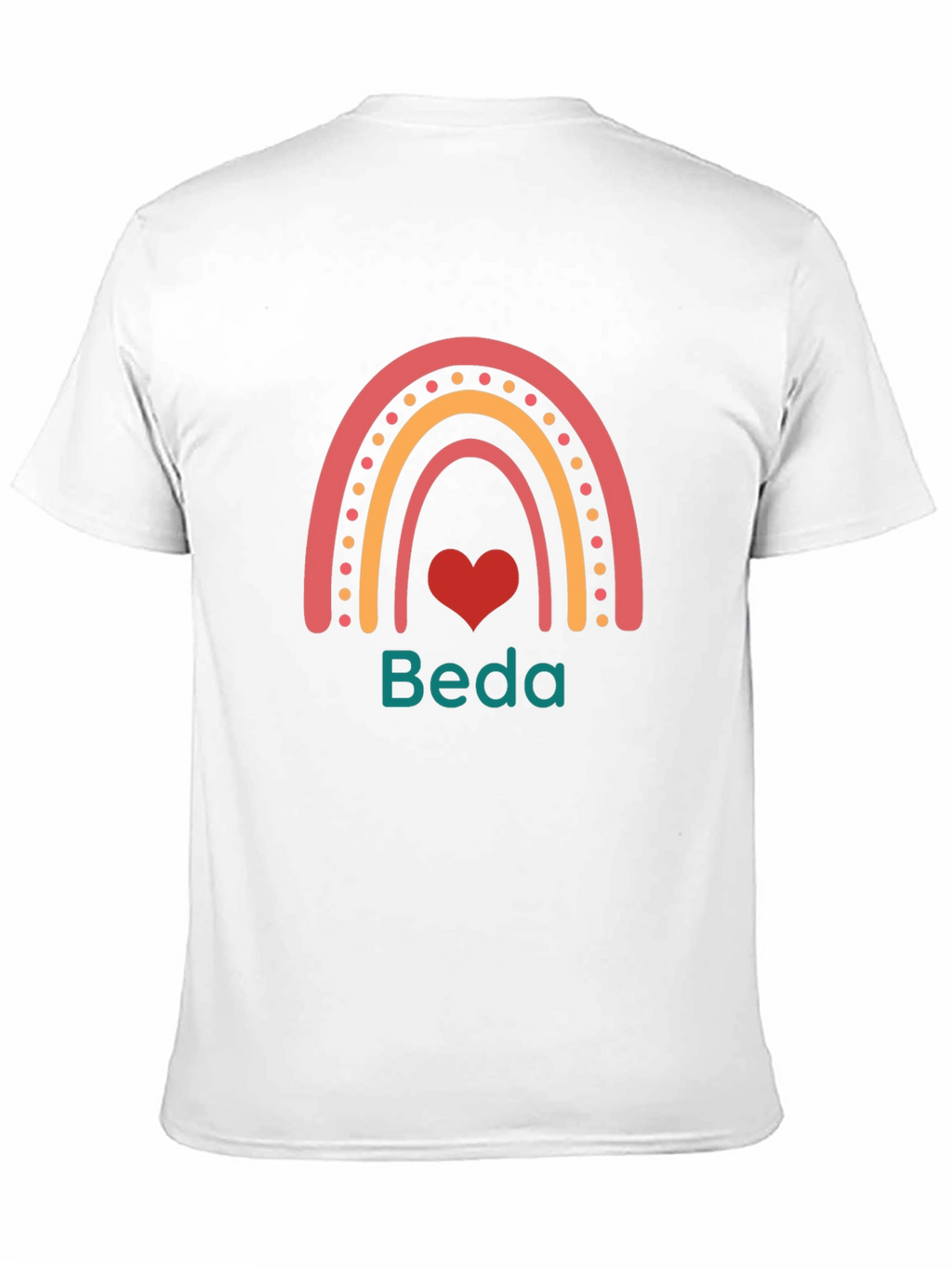Rainbow Heart Personalized T-Shirt