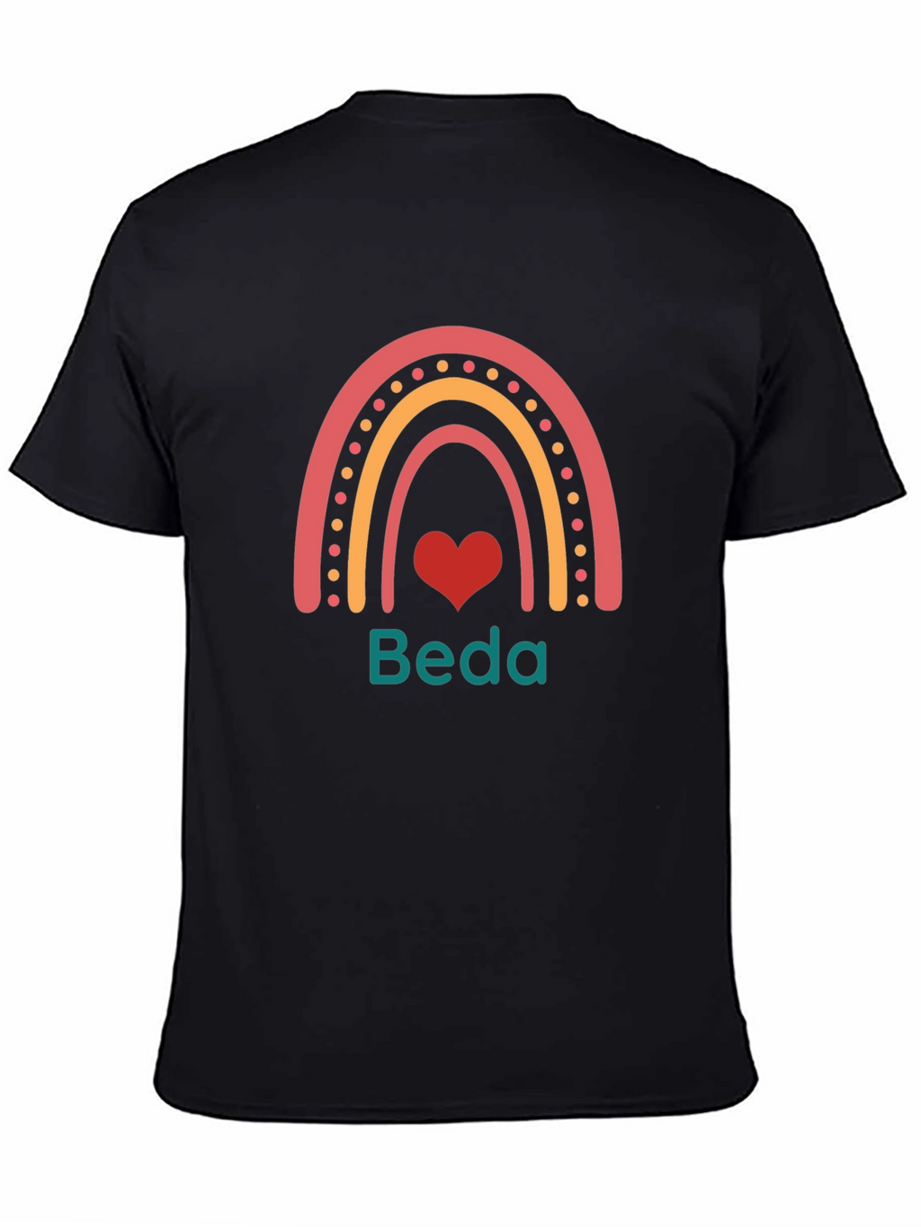 Rainbow Heart Personalized T-Shirt