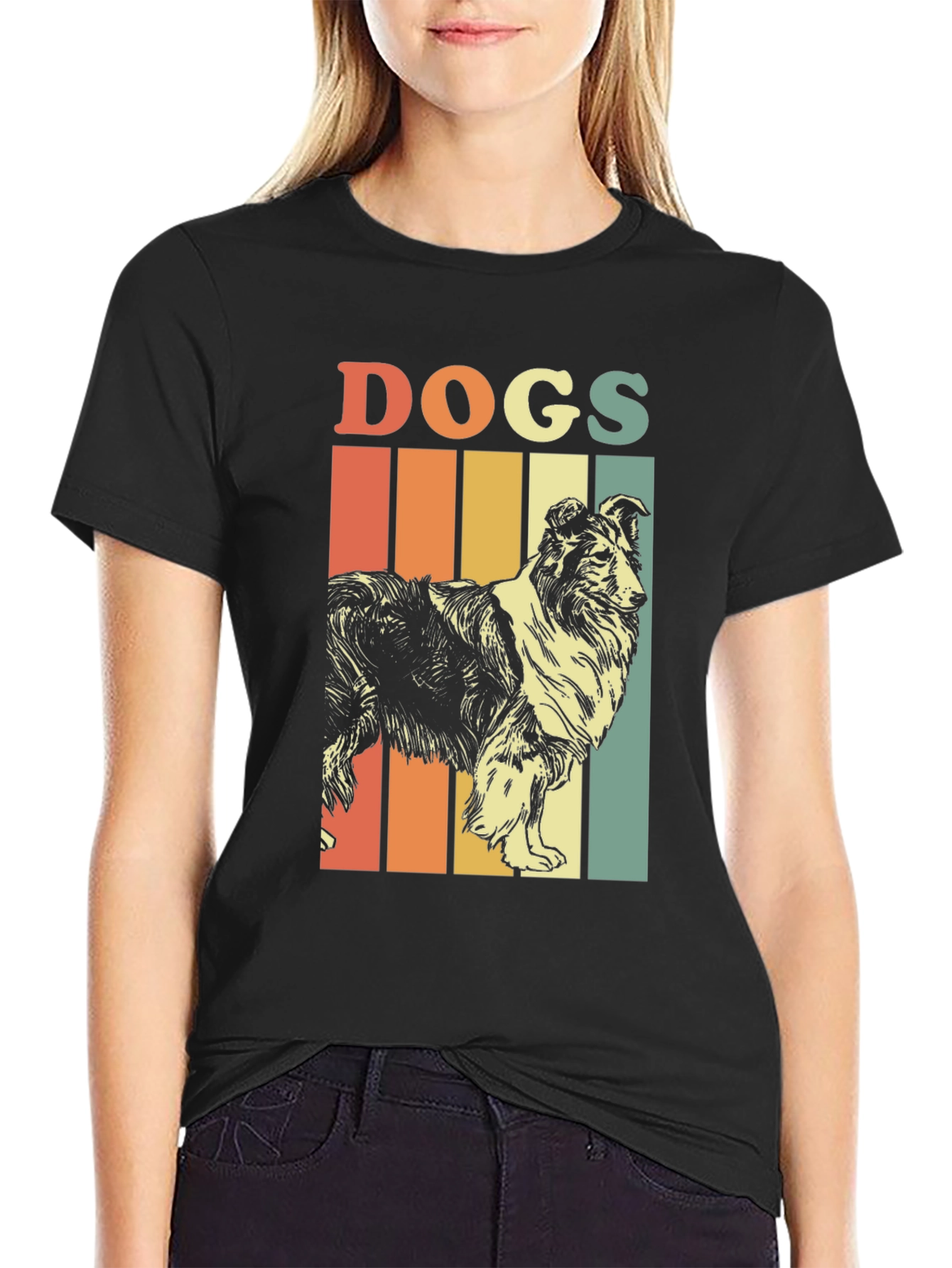 Retro Dog T-Shirt - Vintage Style Canine Tee