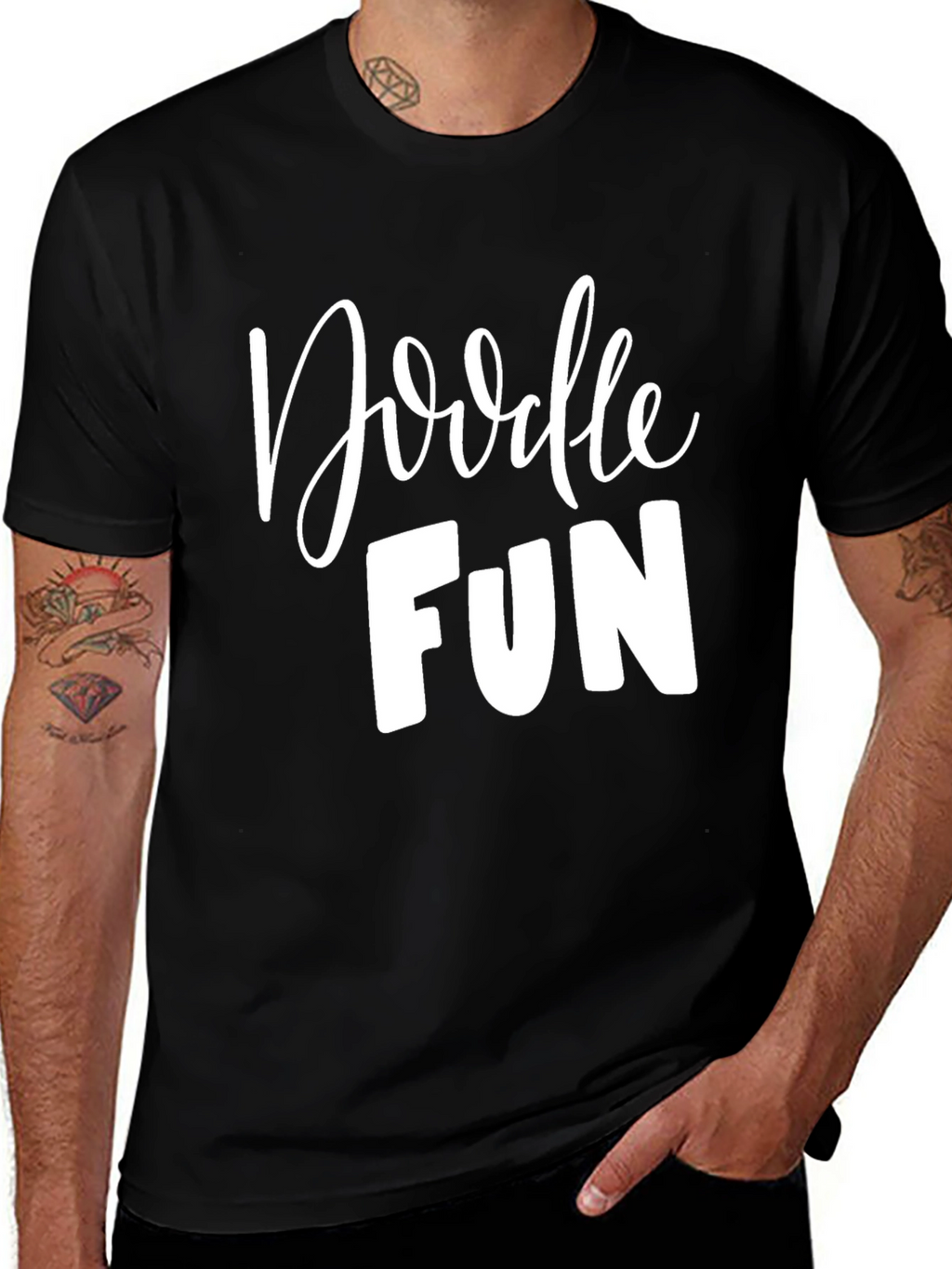 Doodle Fun Graphic Tee - Stylish Comfort