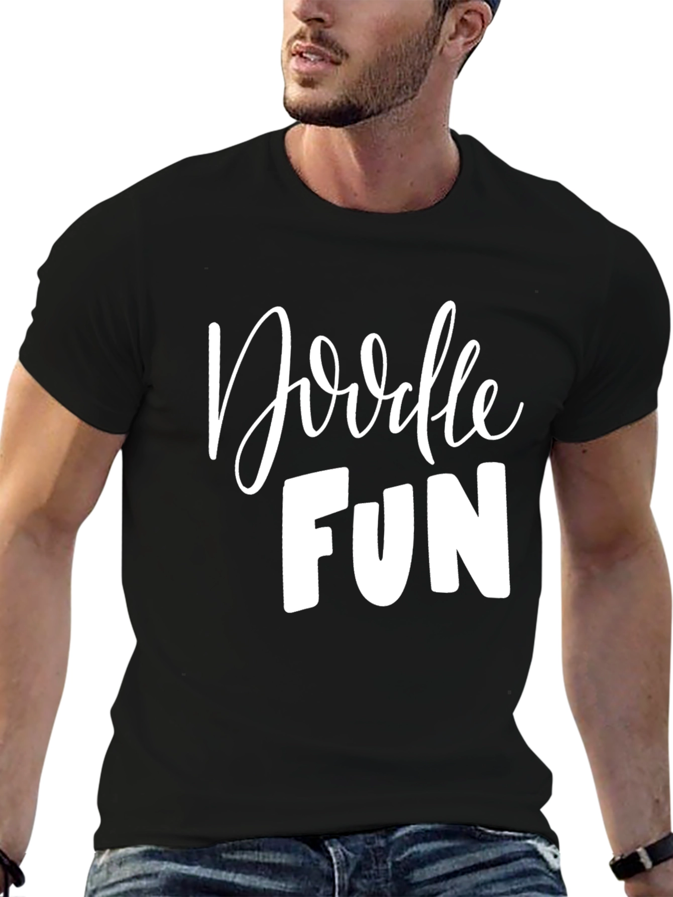 Doodle Fun Graphic Tee - Stylish Comfort
