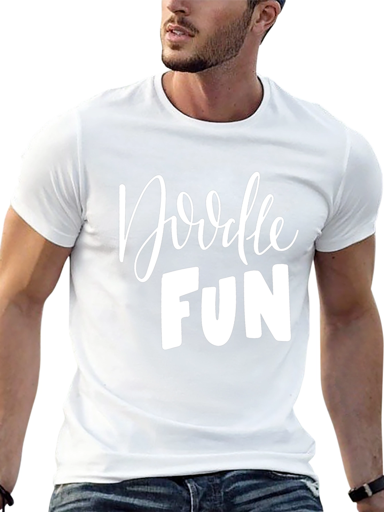 Doodle Fun Graphic Tee - Stylish Comfort