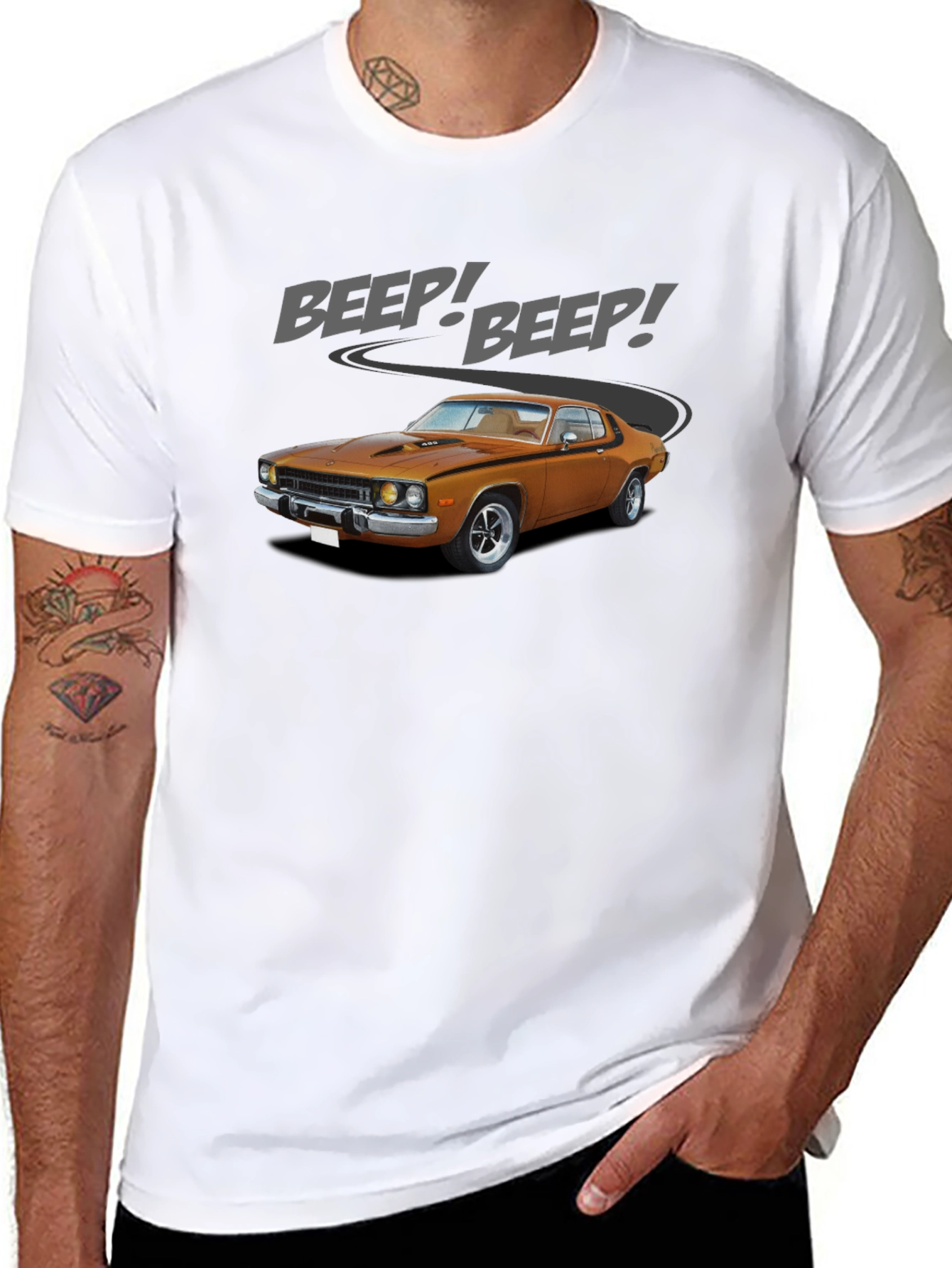 Beep! Beep! Classic Car Graphic T-Shirt