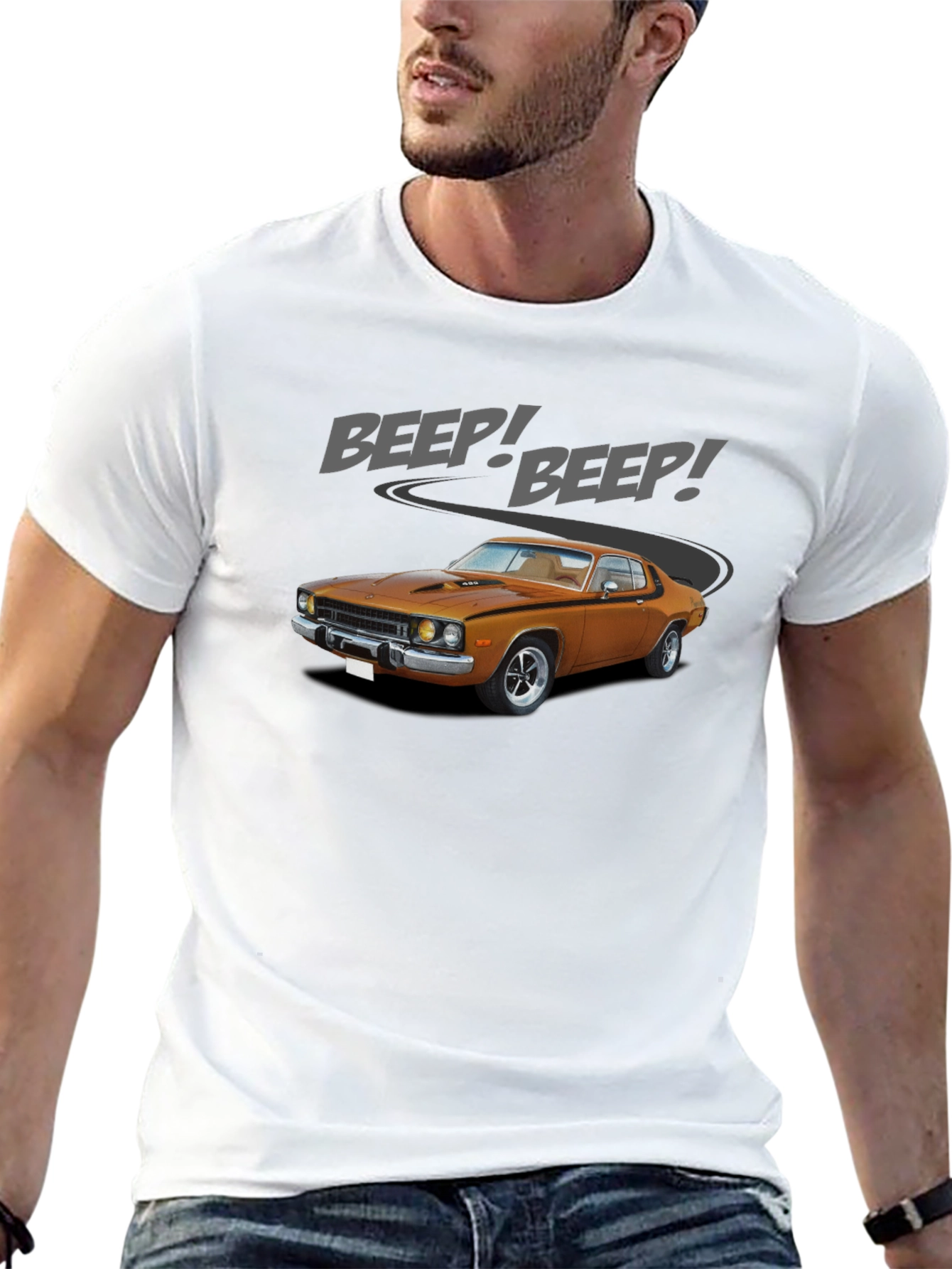 Beep! Beep! Classic Car Graphic T-Shirt
