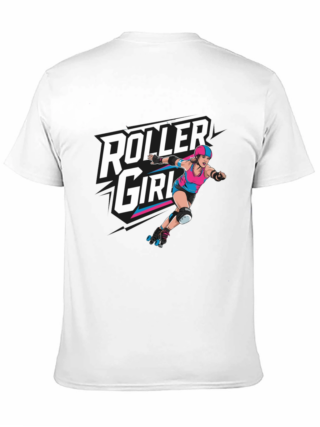 Roller Girl Graphic Tee - Black Cotton T-Shirt