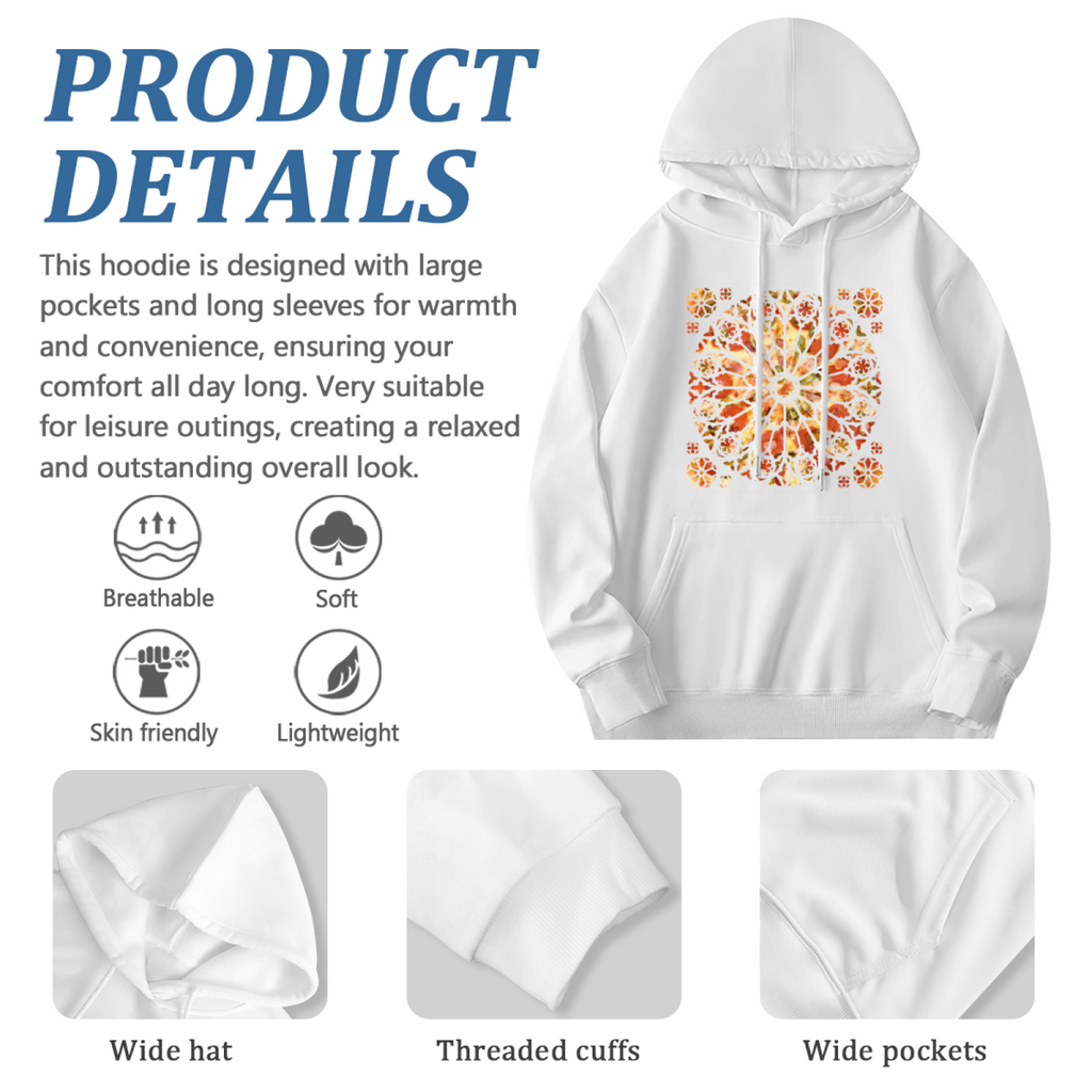 Stylized Cat Hoodie - Cool Feline Graphic Sweatshirt for Cat Moms & Dads