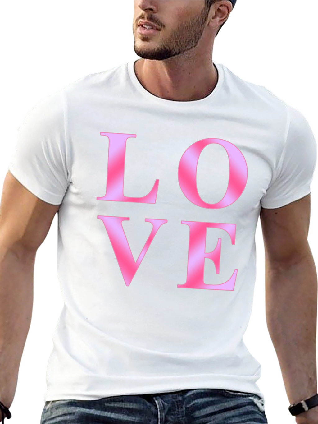 Love Gradient Graphic T-Shirt