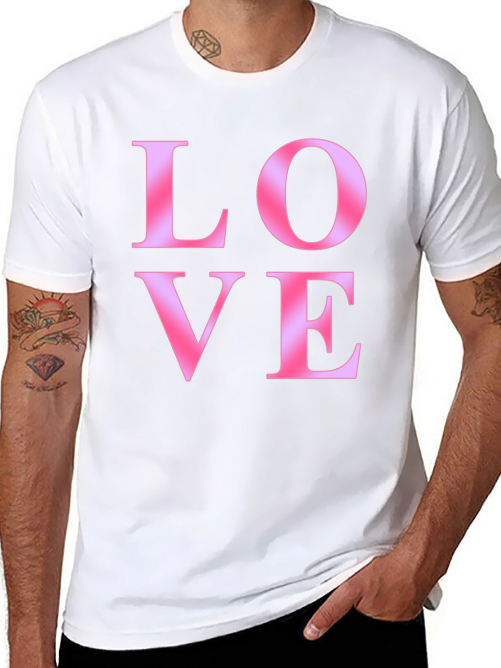 Love Gradient Graphic T-Shirt