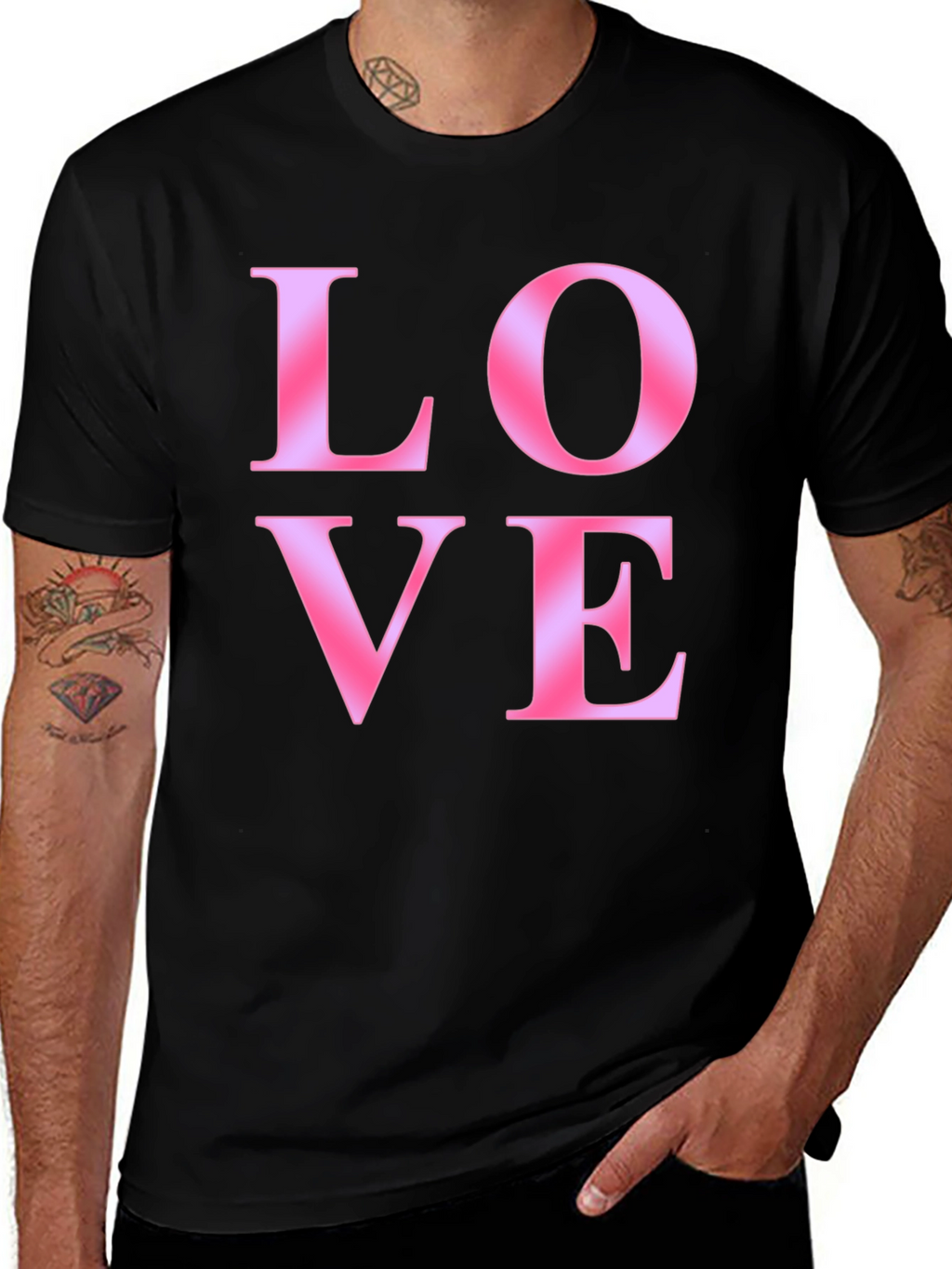 Love Gradient Graphic T-Shirt